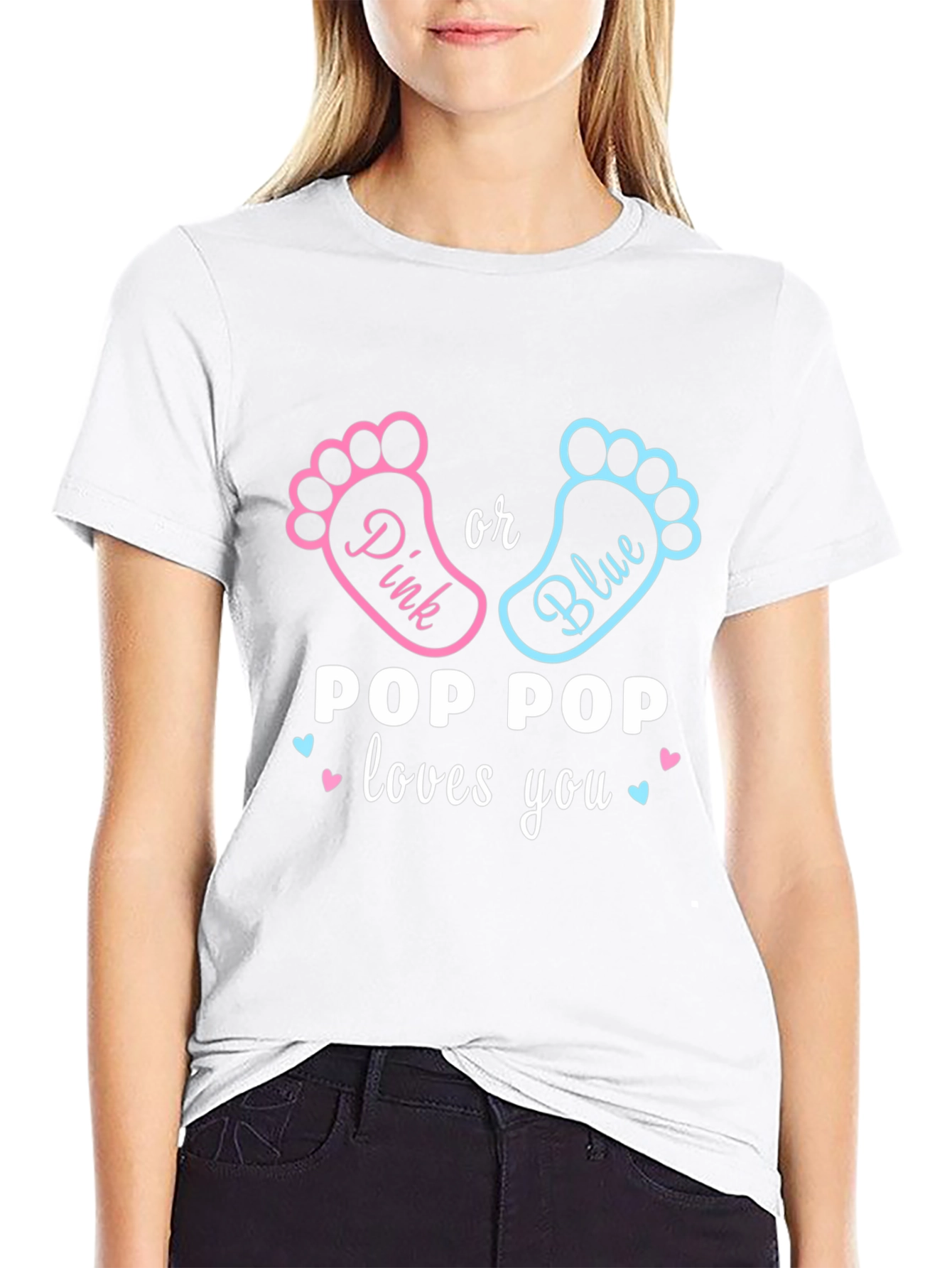 Pop Pop Loves You Gender Reveal T-Shirt