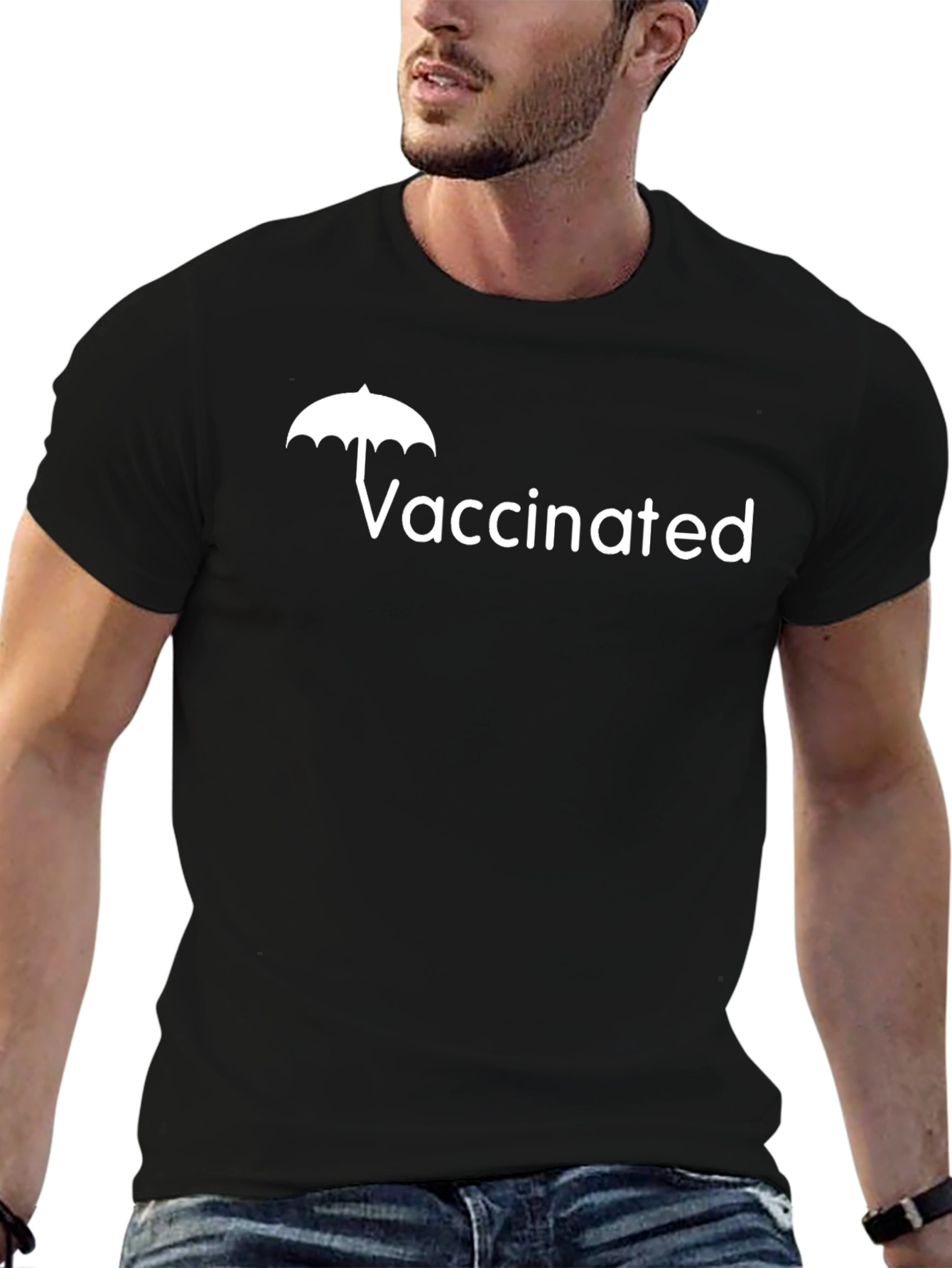 Vaccinated Umbrella Tee - Protect Yourself & Others!