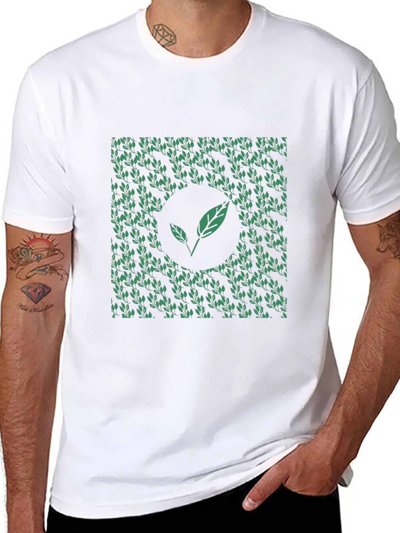 Nature Inspired Black T-Shirt