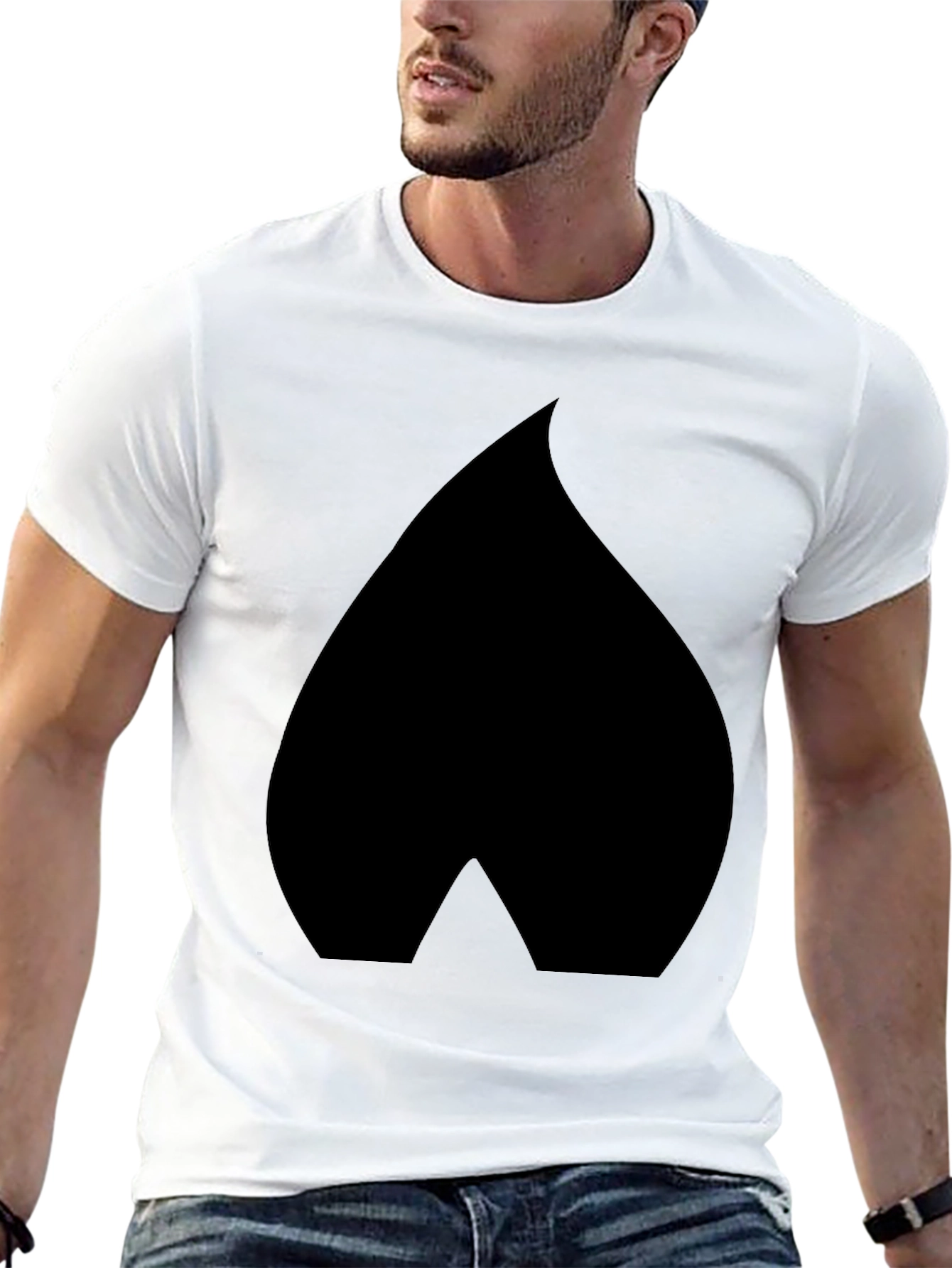 Spade Graphic Black T-Shirt - Modern Casual Wear