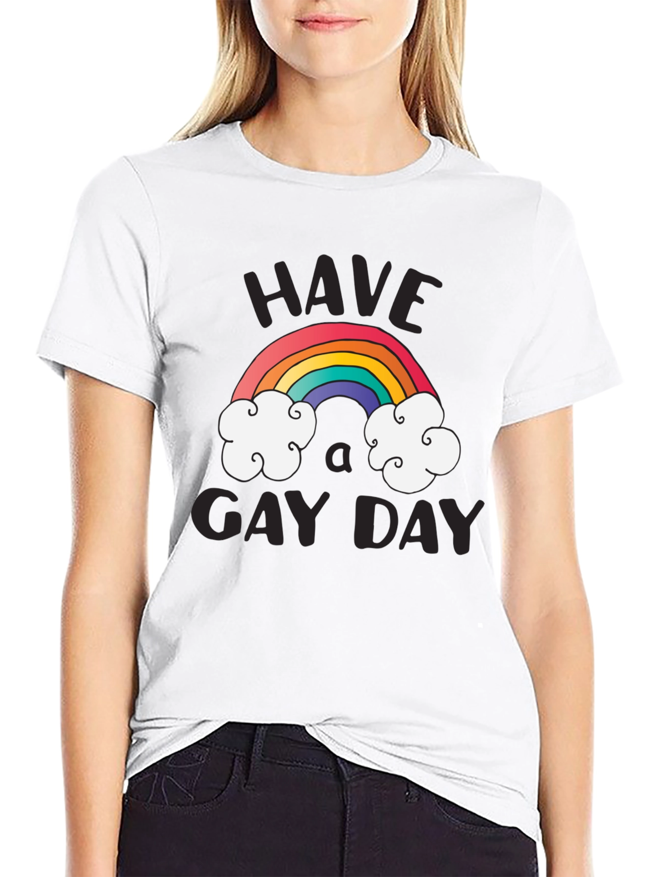 Rainbow Have A Gay Day Graphic Tee