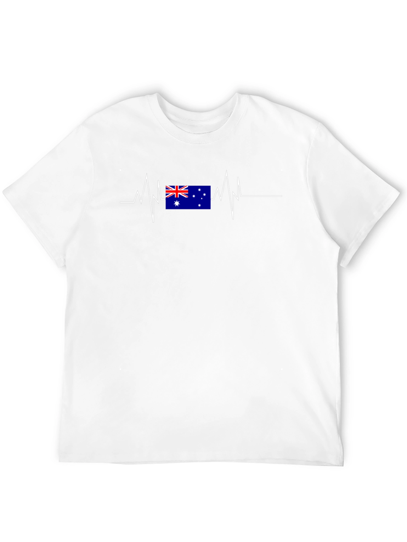 Australia Flag Heartbeat T-Shirt