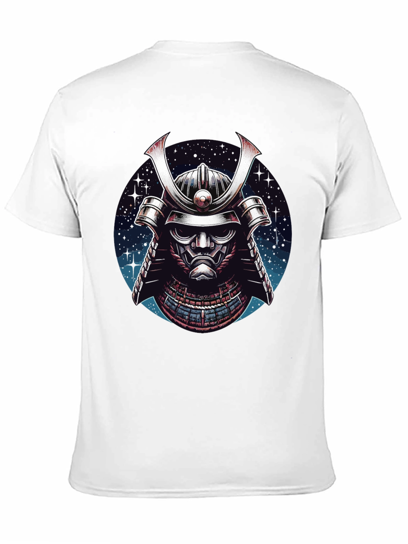 Samurai Helmet Graphic Tee - Mens Black T-Shirt