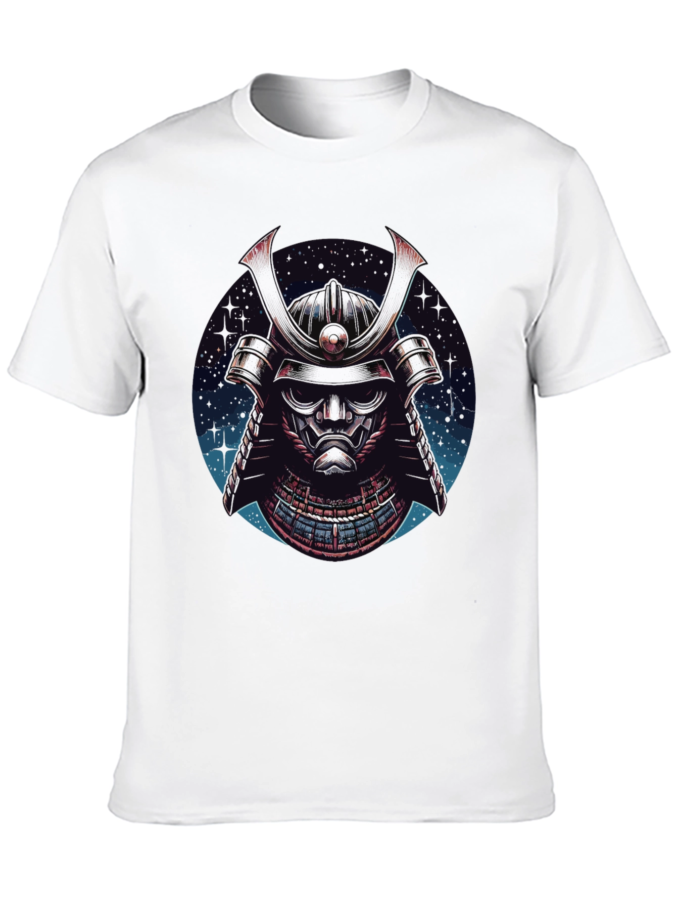Samurai Helmet Graphic Tee - Mens Black T-Shirt
