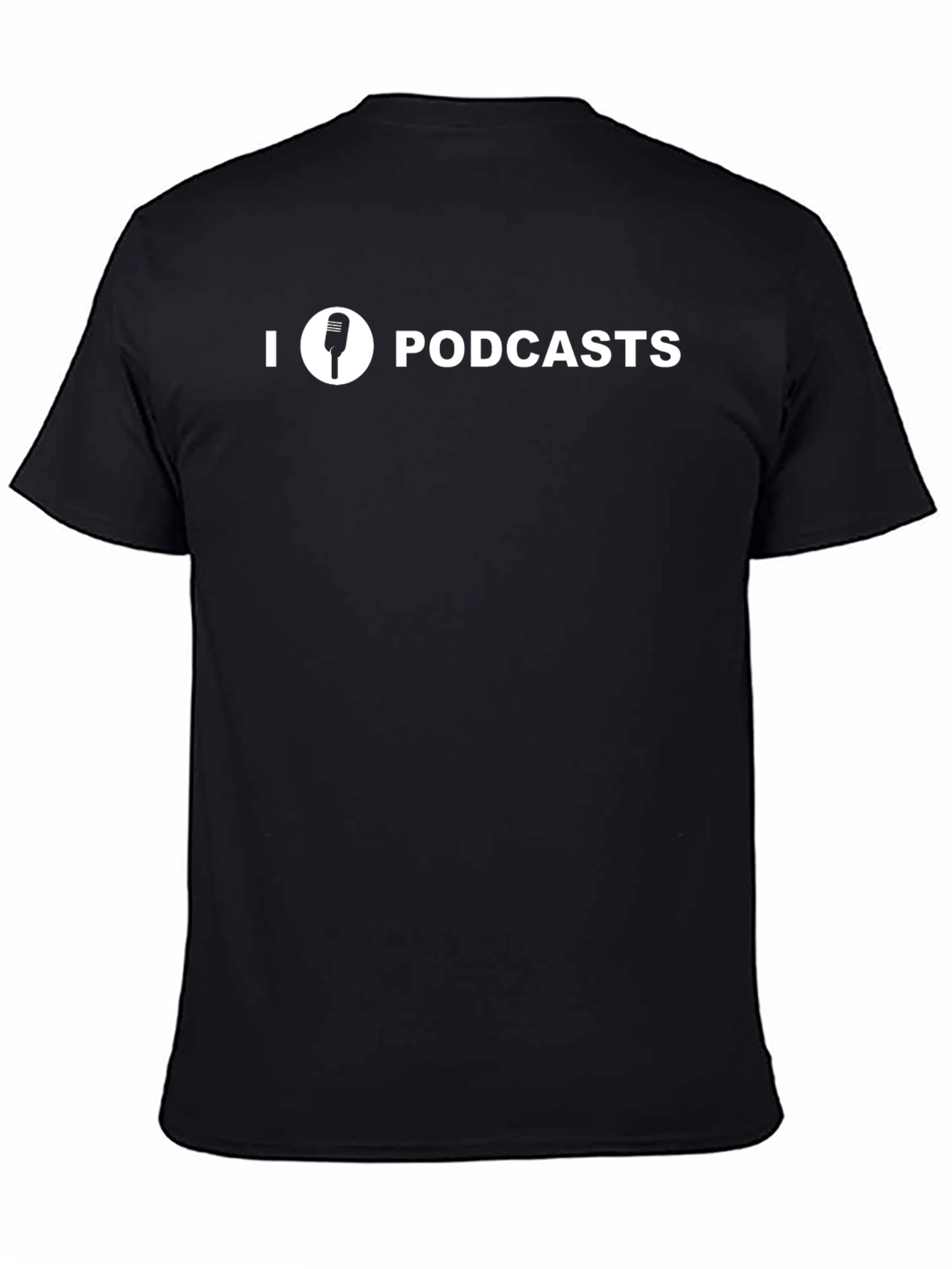 I Heart Podcasts Black Graphic T-Shirt