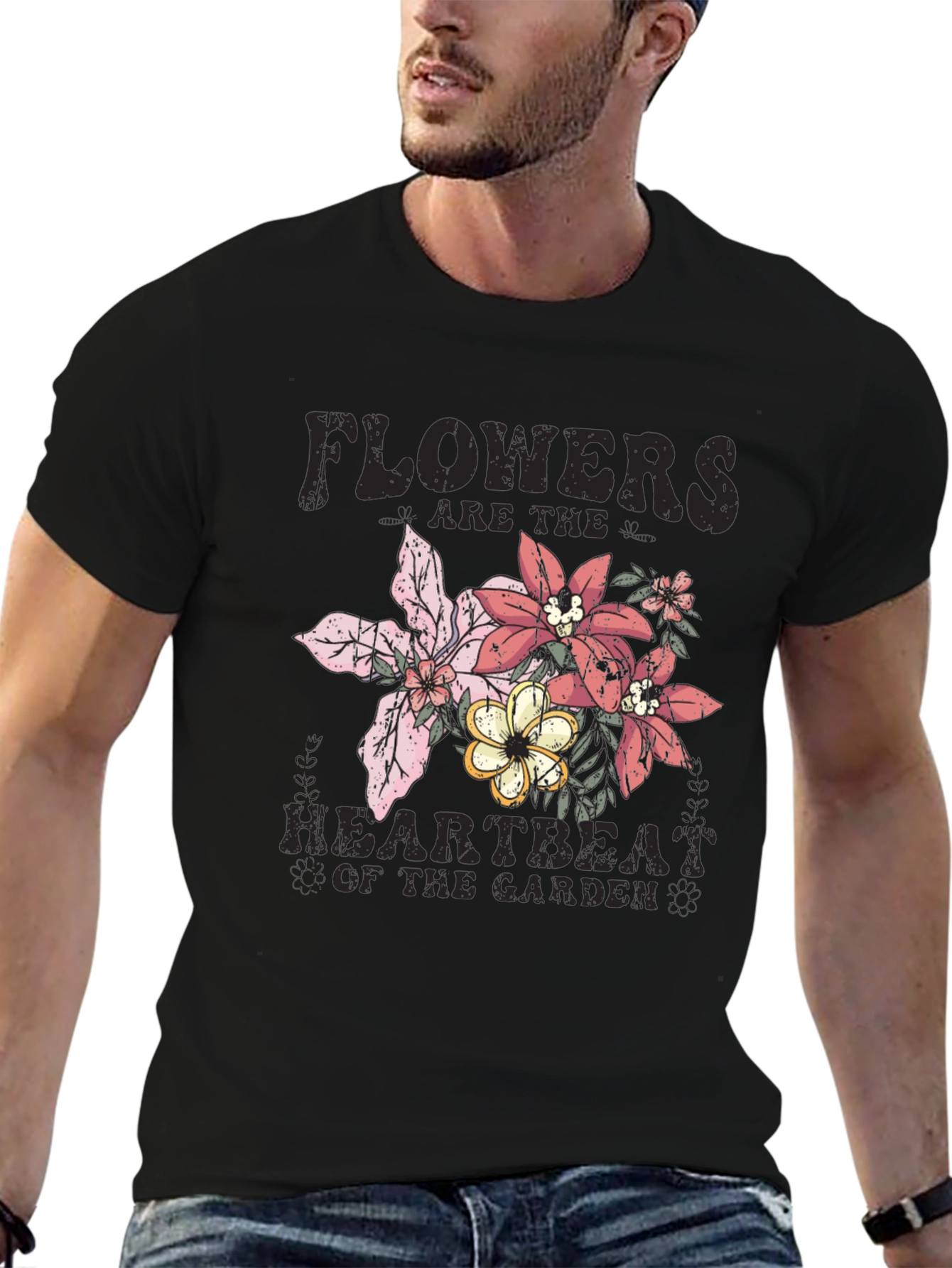 Flowers Heartbeat Garden T-Shirt