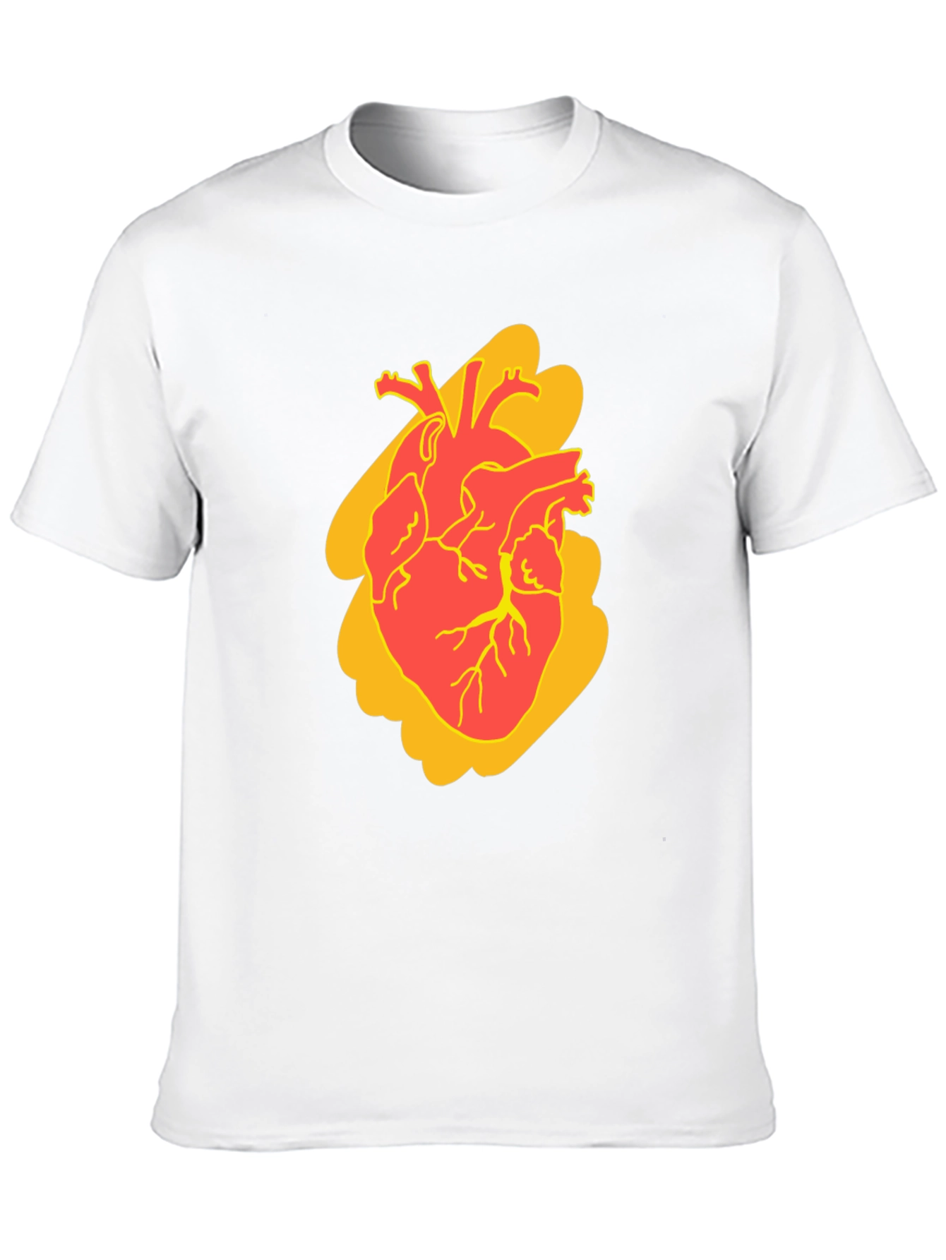 Anatomical Heart Graphic Tee - Bold Style