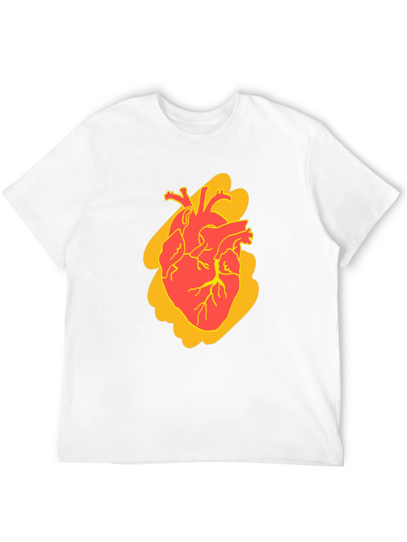 Anatomical Heart Graphic Tee - Bold Style