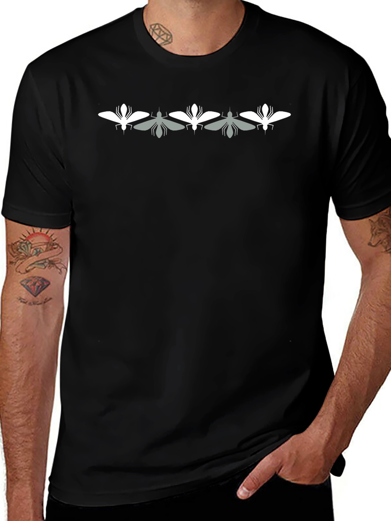 Mosquito Graphic Black T-Shirt