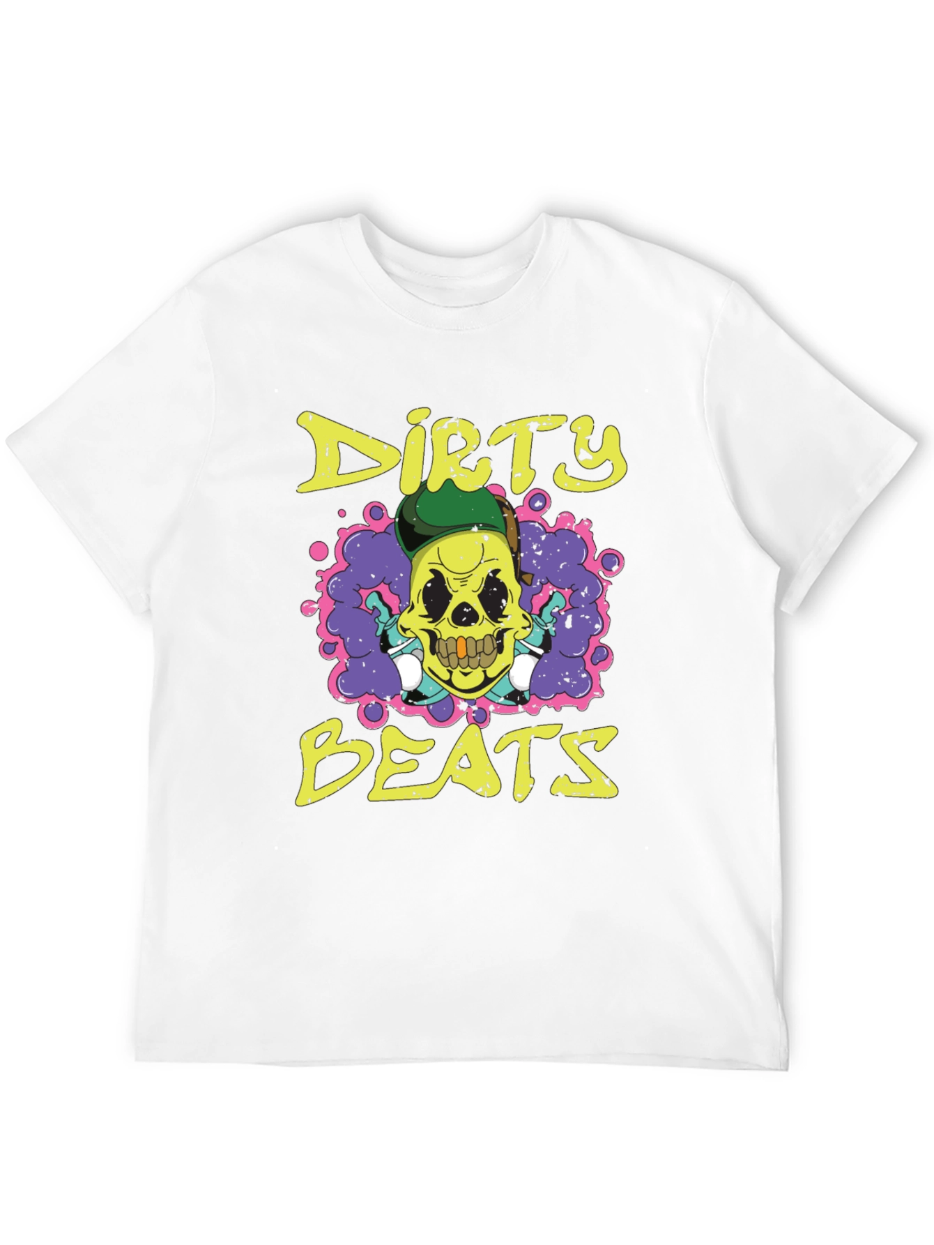 Dirty Beats Skull Graphic T-Shirt