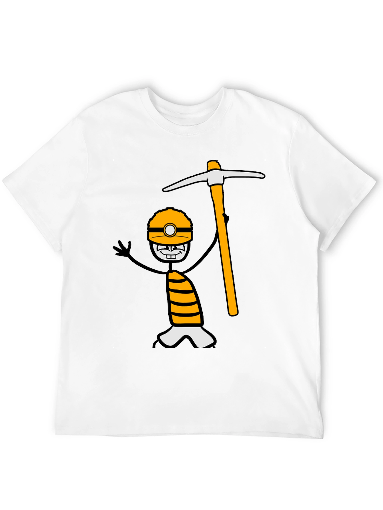 Miner Cartoon Graphic Tee