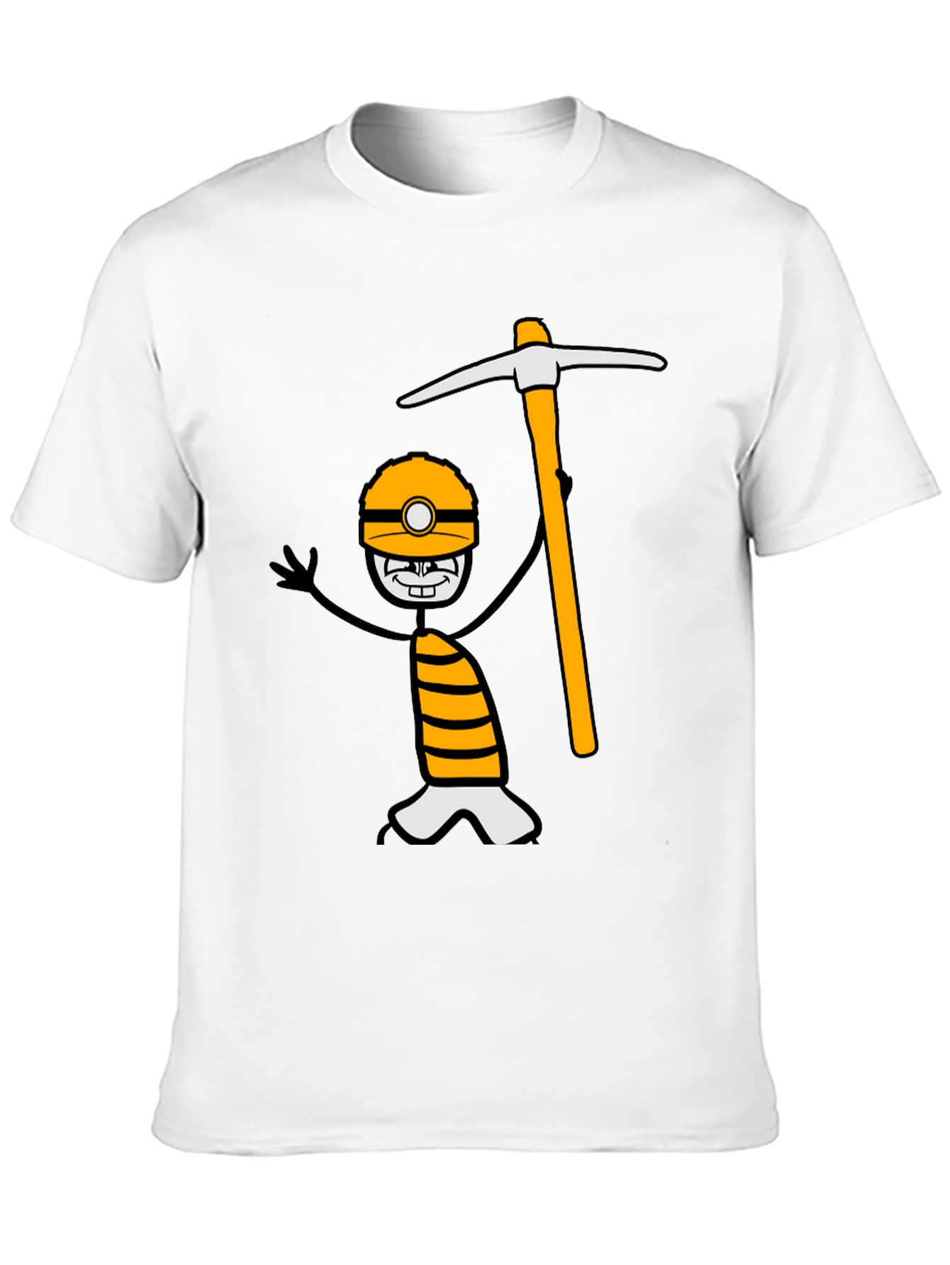 Miner Cartoon Graphic Tee