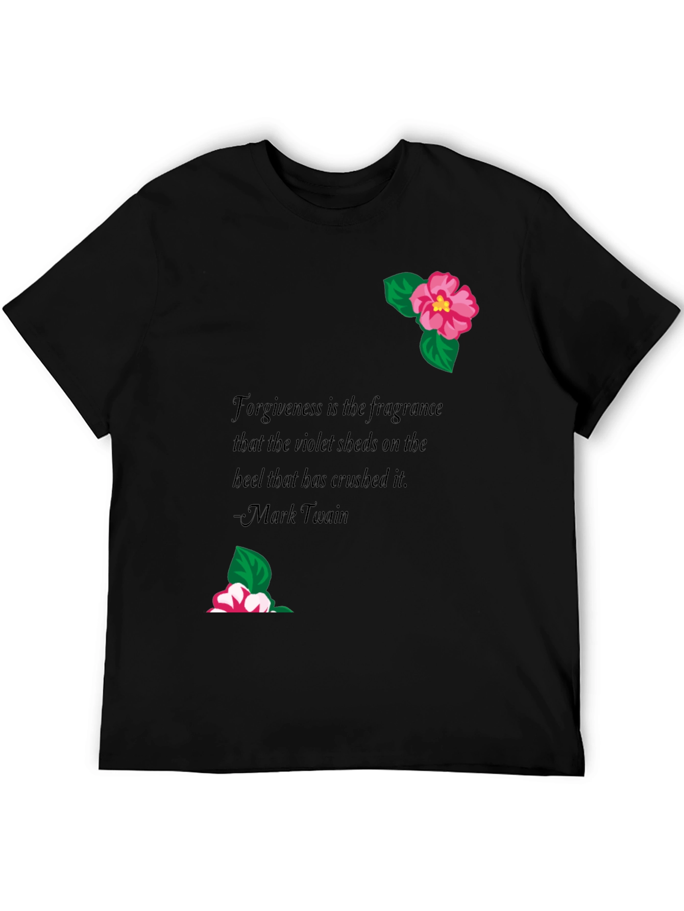 Floral Quote Graphic Tee