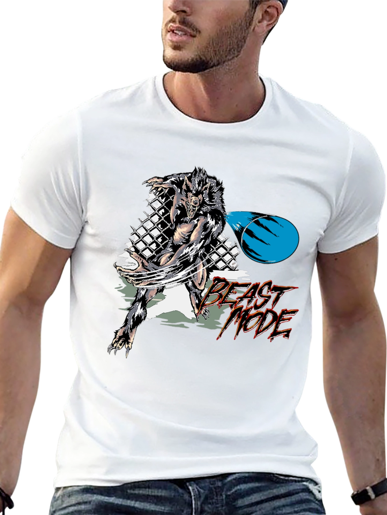 Beast Mode Graphic T-Shirt - Black