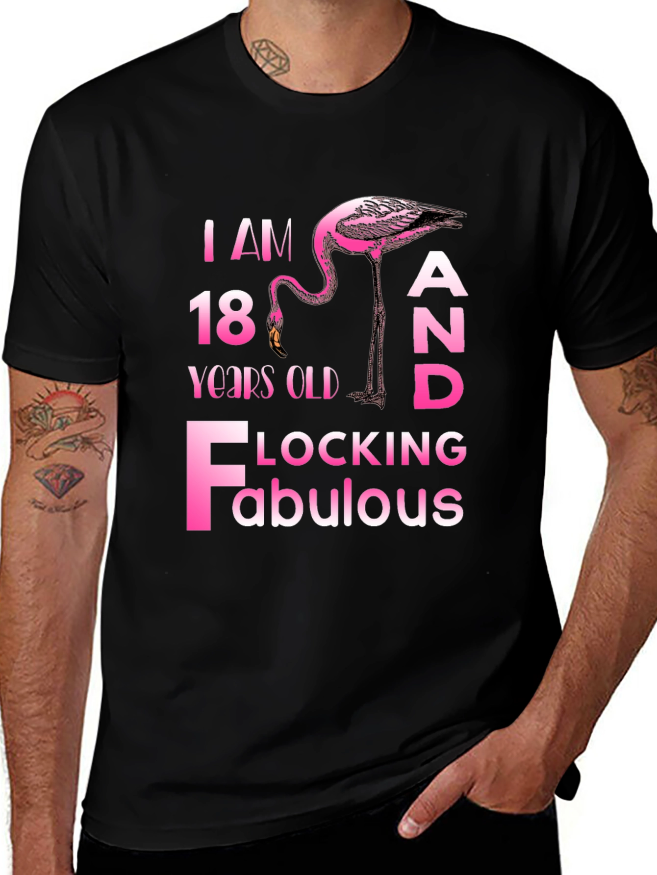 Flocking Fabulous 18th Birthday T-Shirt