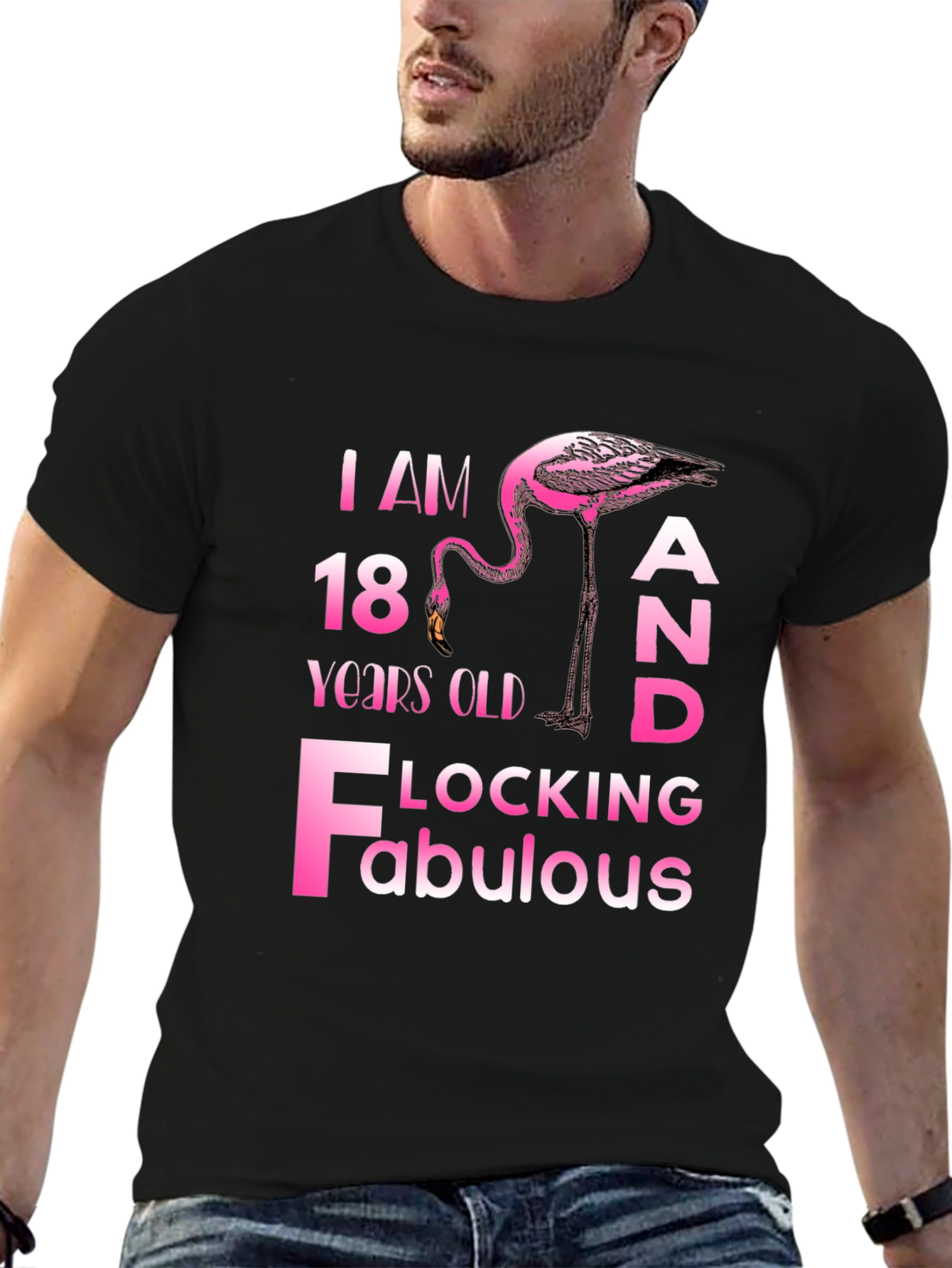 Flocking Fabulous 18th Birthday T-Shirt