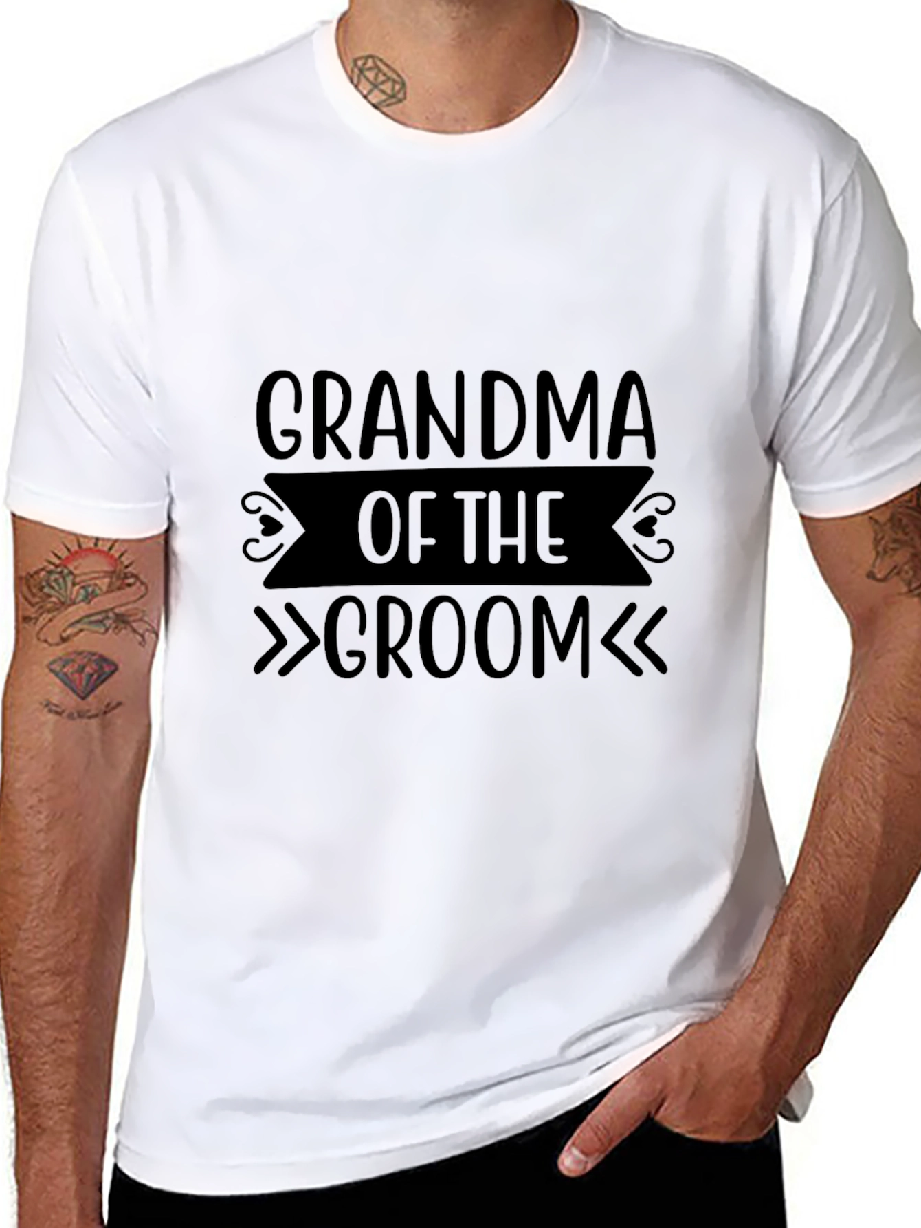 Grandma of the Groom T-Shirt - Black