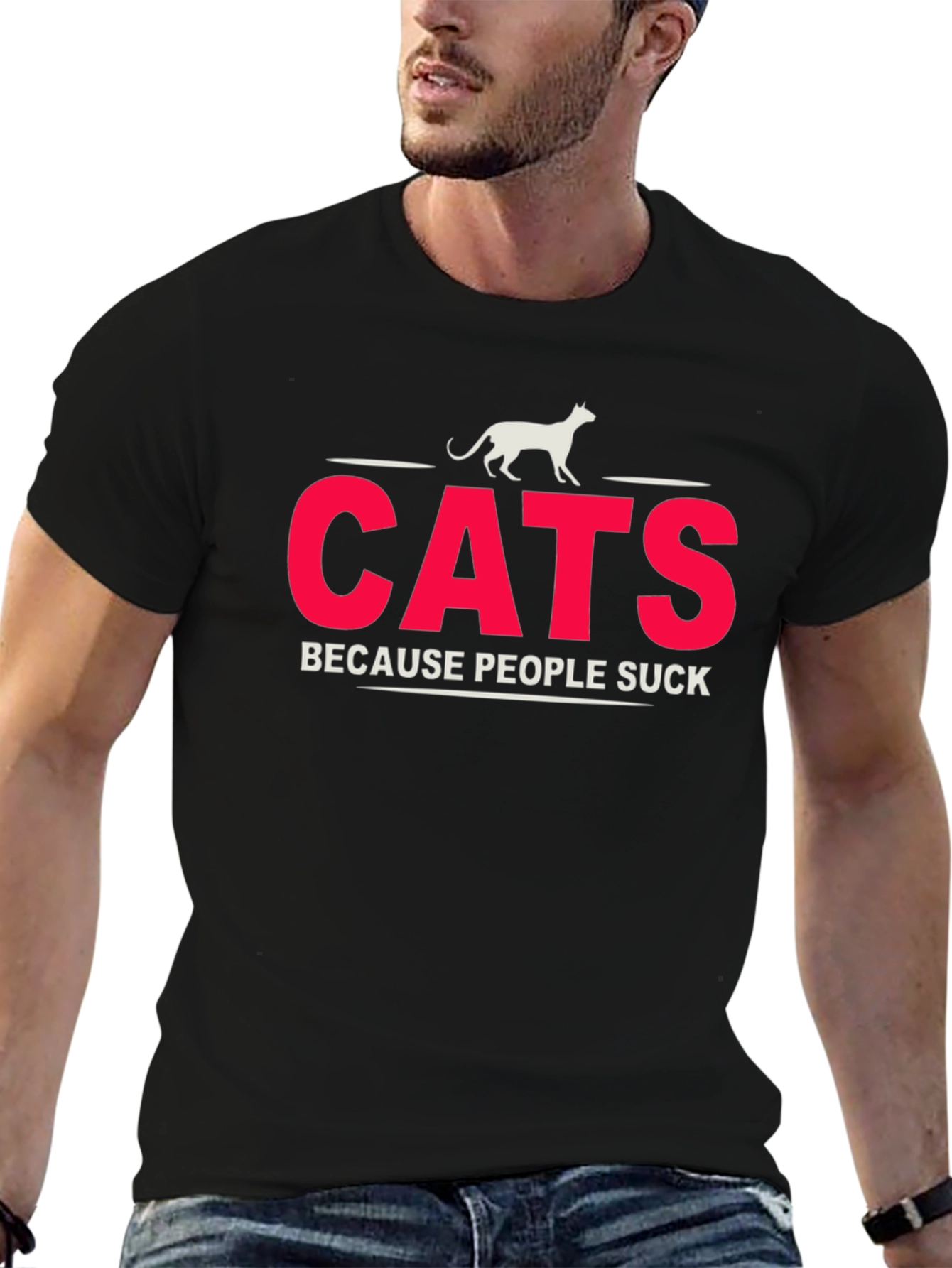 Cats Because People Suck T-Shirt