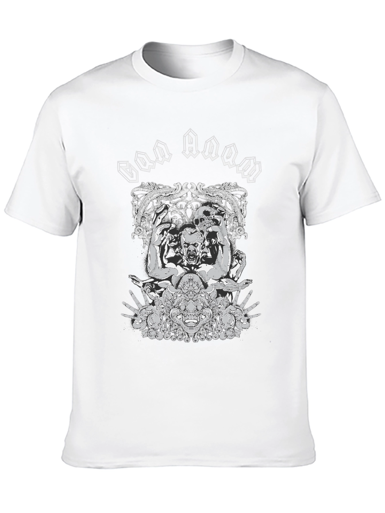 God Doom Graphic Print Black T-Shirt