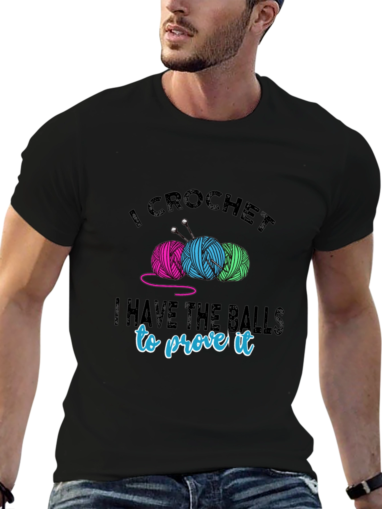 I Crochet T-Shirt - Yarn Balls & Humor