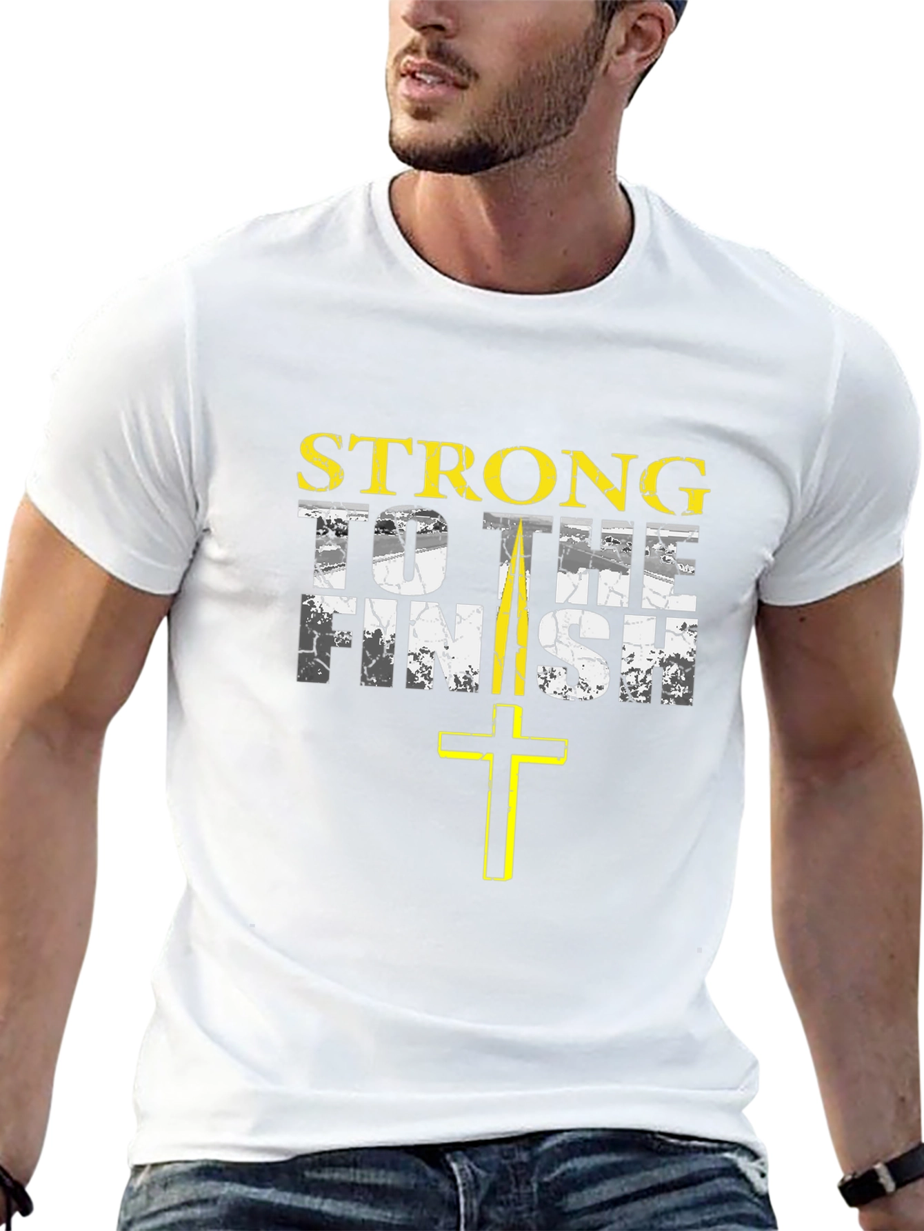 Strong to the Finish Christian T-Shirt