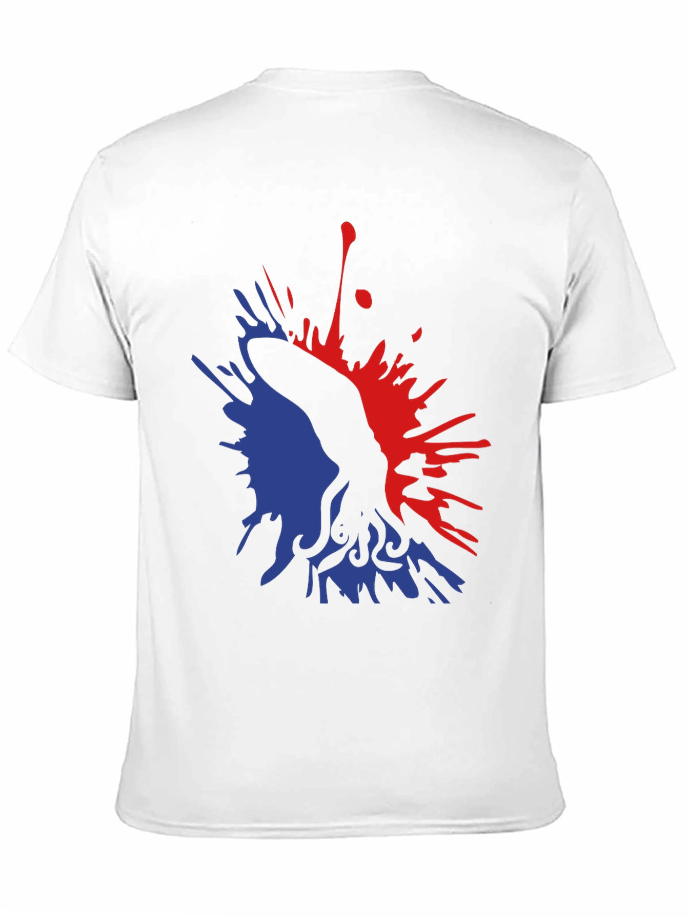 Abstract Octopus Ink Splatter Graphic Tee - Black