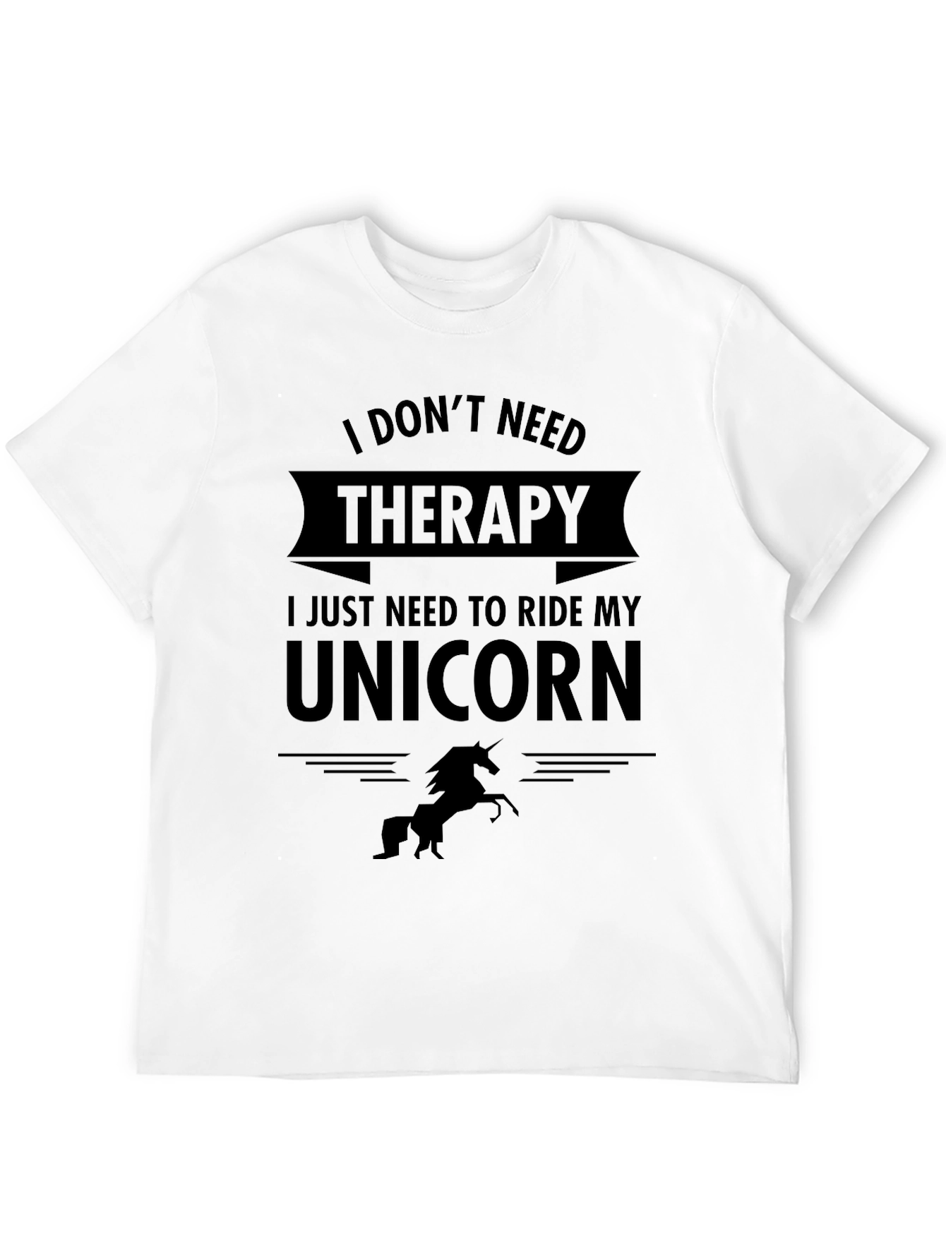 Funny Unicorn Therapy T-Shirt