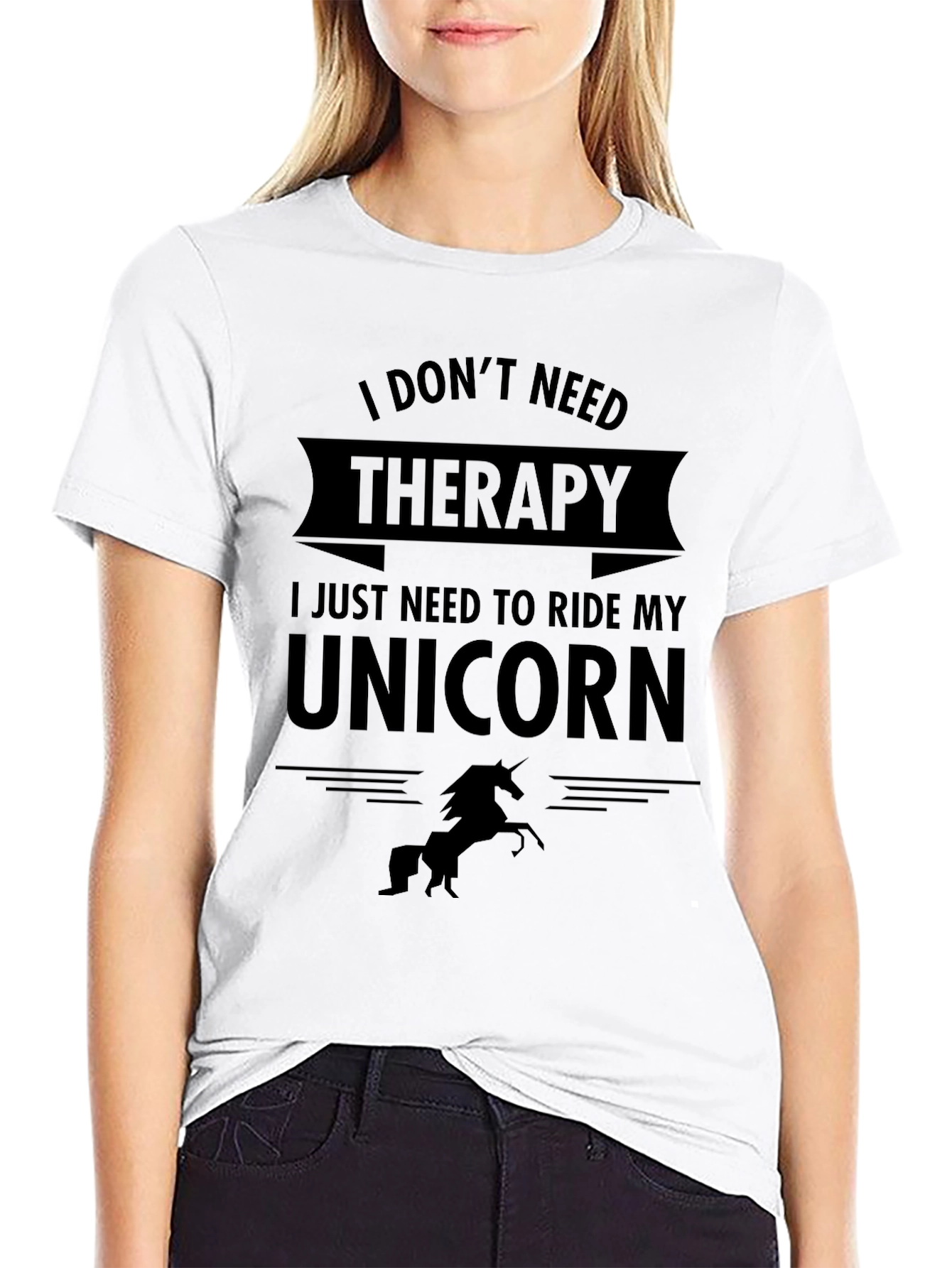 Funny Unicorn Therapy T-Shirt