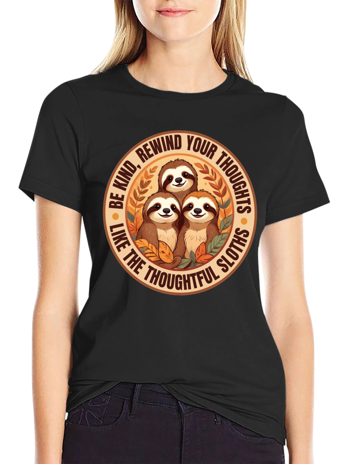 Be Kind Sloth Graphic Tee