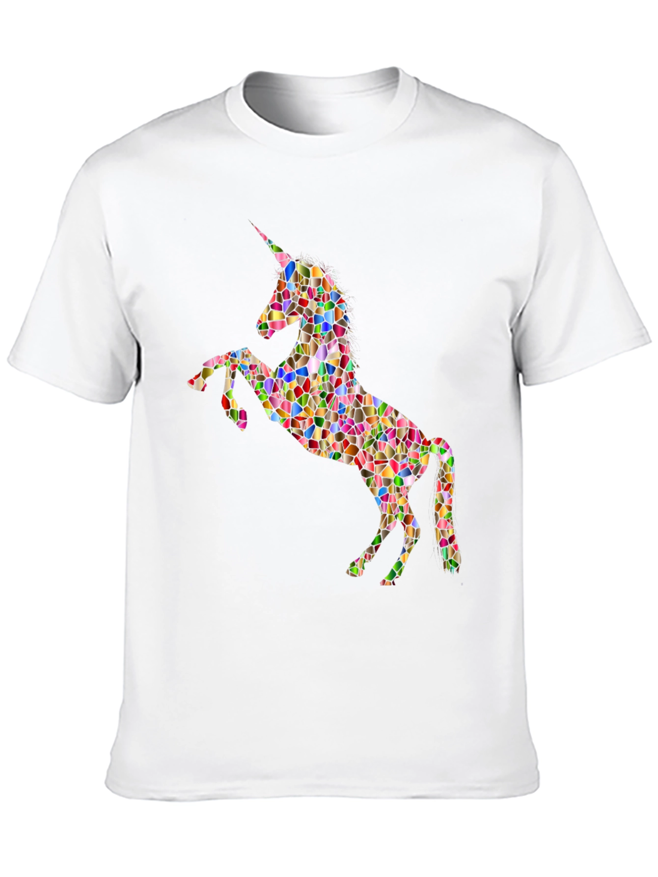 Mosaic Unicorn Graphic T-Shirt
