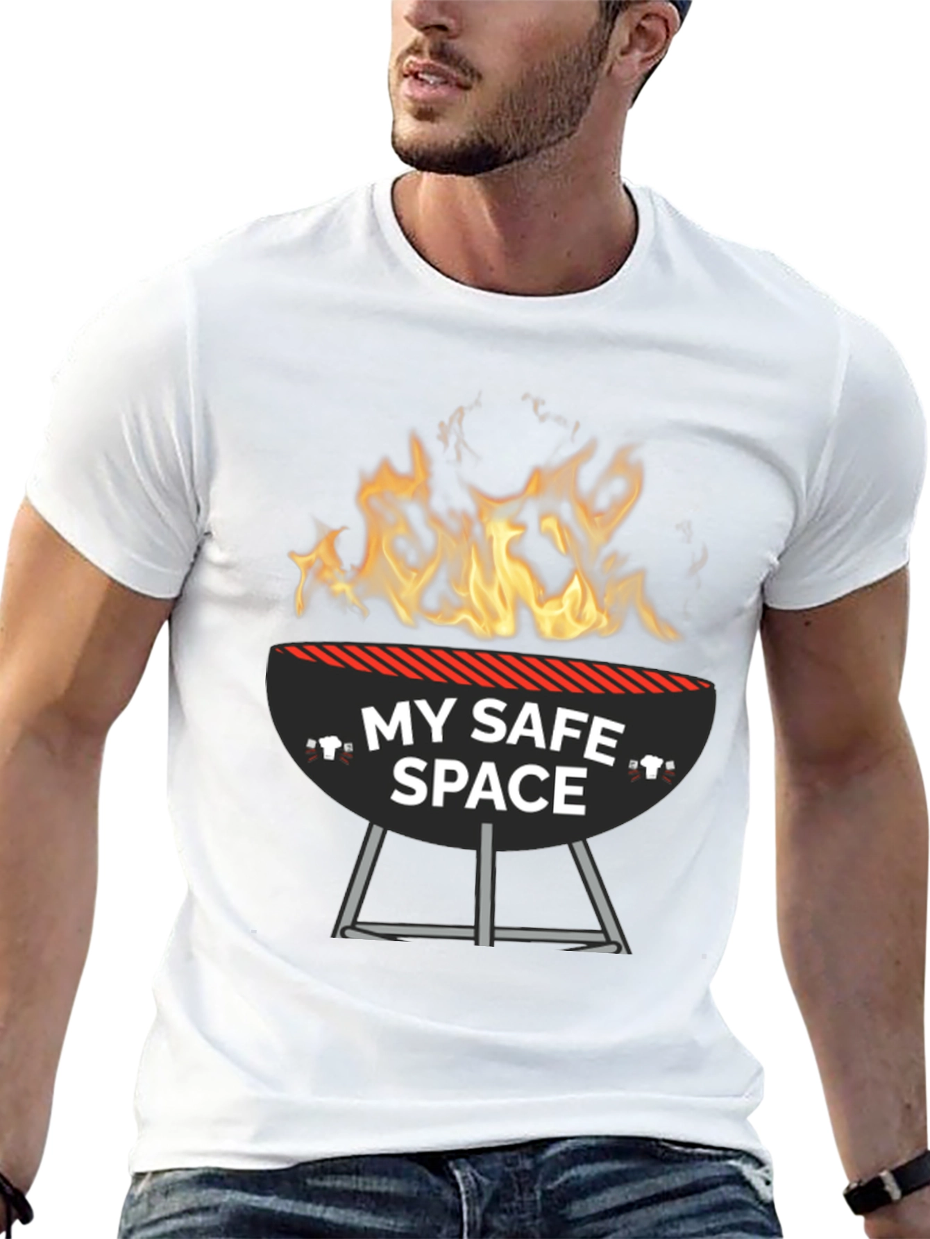 My Safe Space BBQ Grill Funny T-Shirt