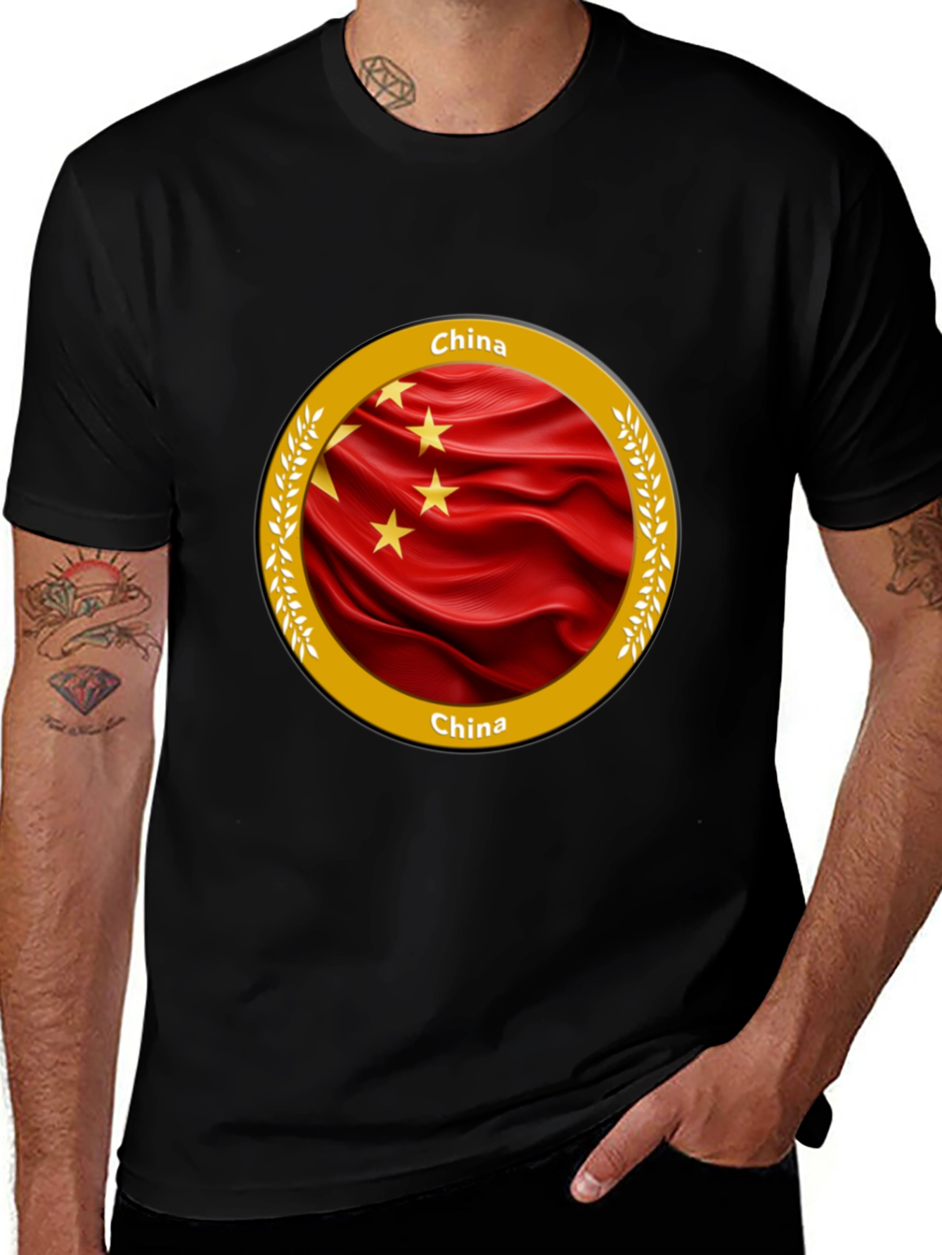 China Flag T-Shirt Unique Graphic Tee