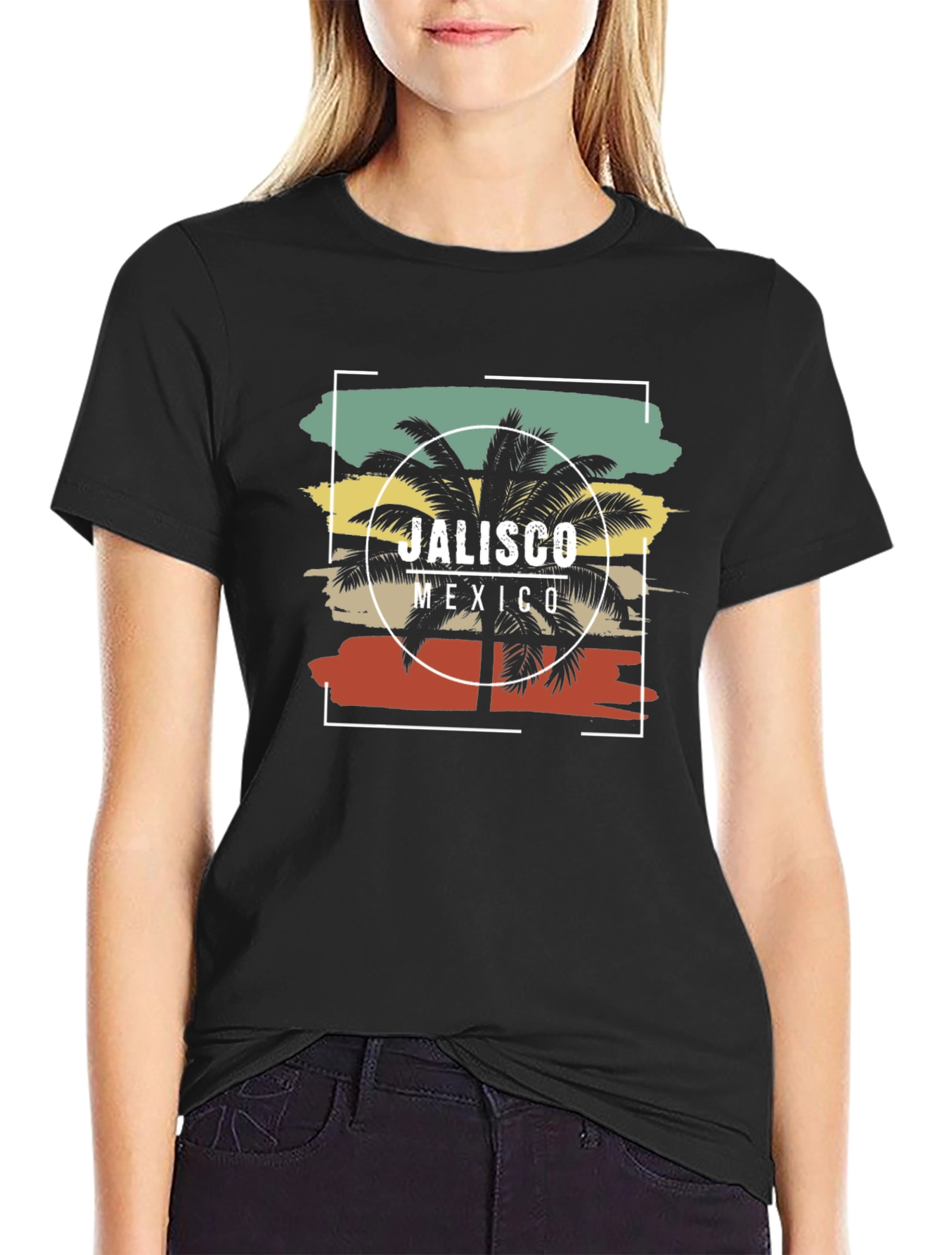 Jalisco Mexico Palm Tree Graphic Tee