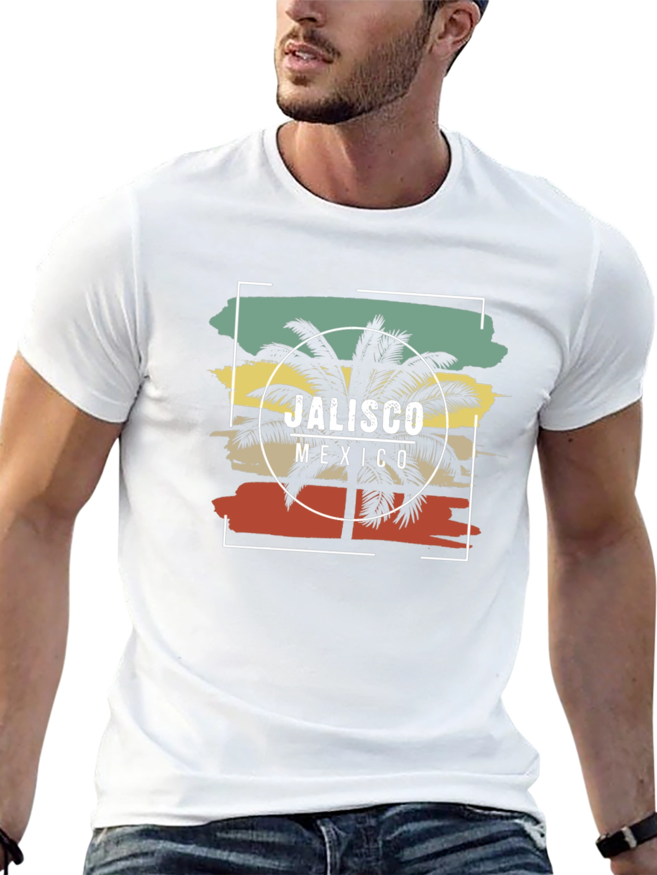 Jalisco Mexico Palm Tree Graphic Tee