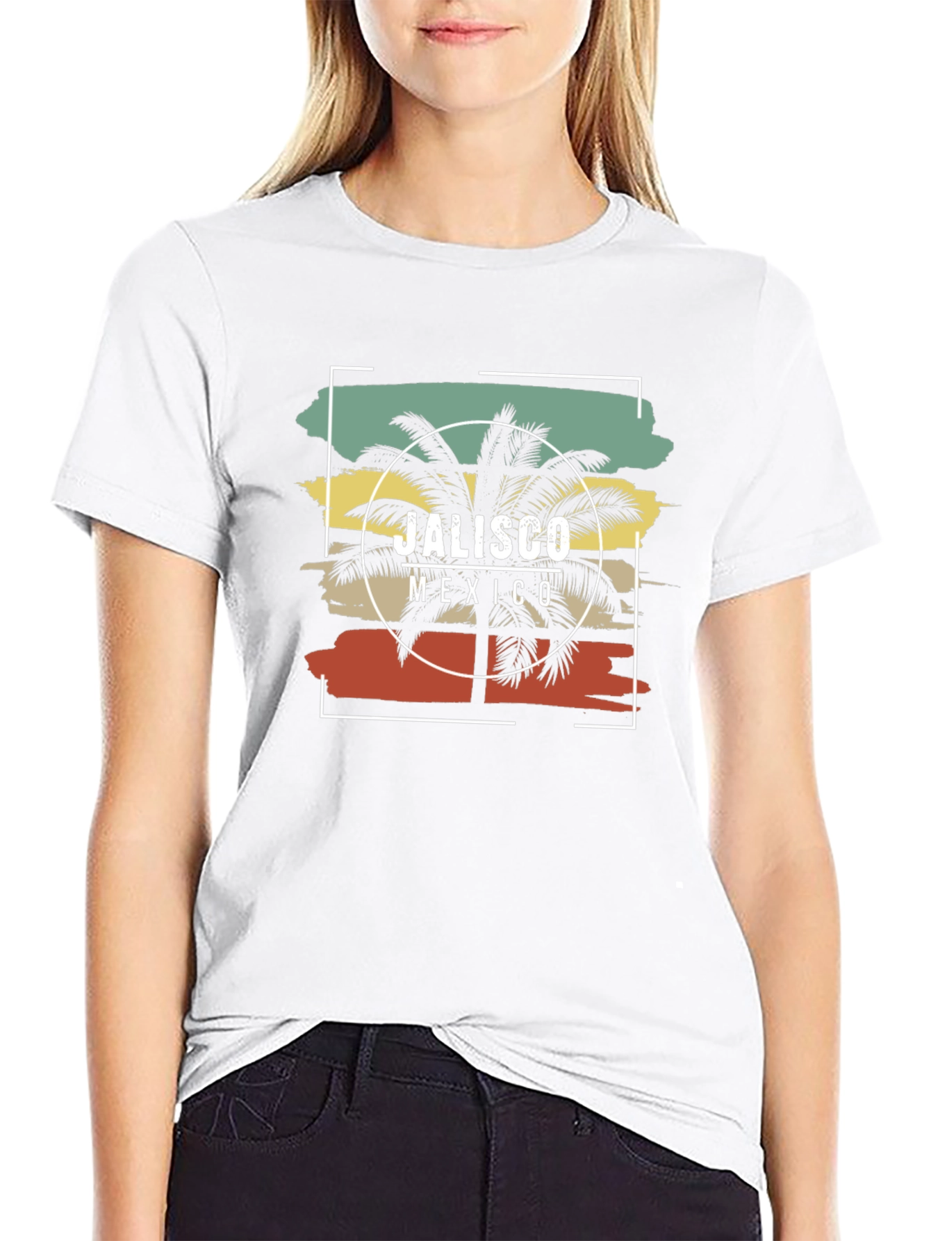 Jalisco Mexico Palm Tree Graphic Tee