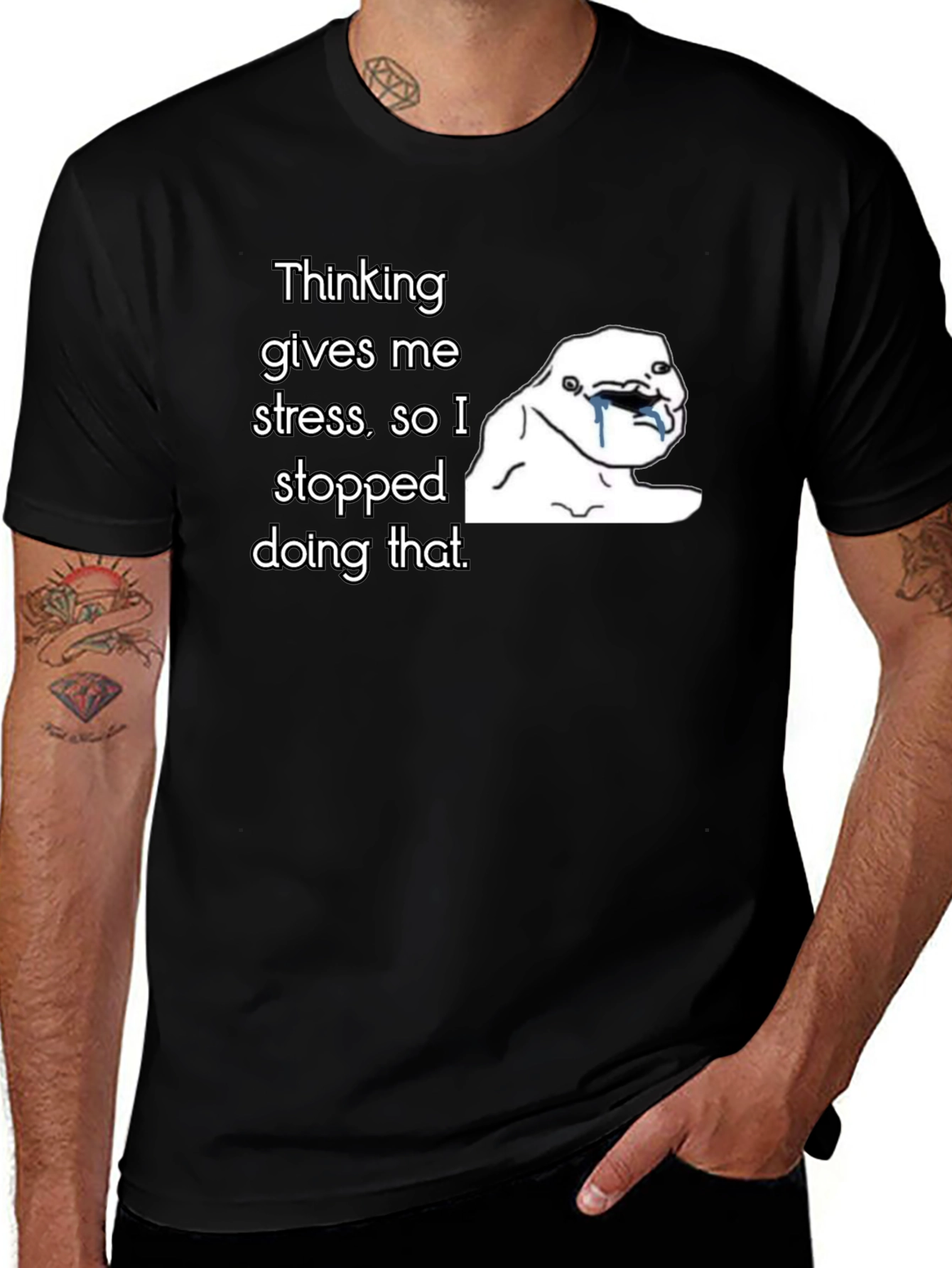Thinking Gives Me Stress T-Shirt