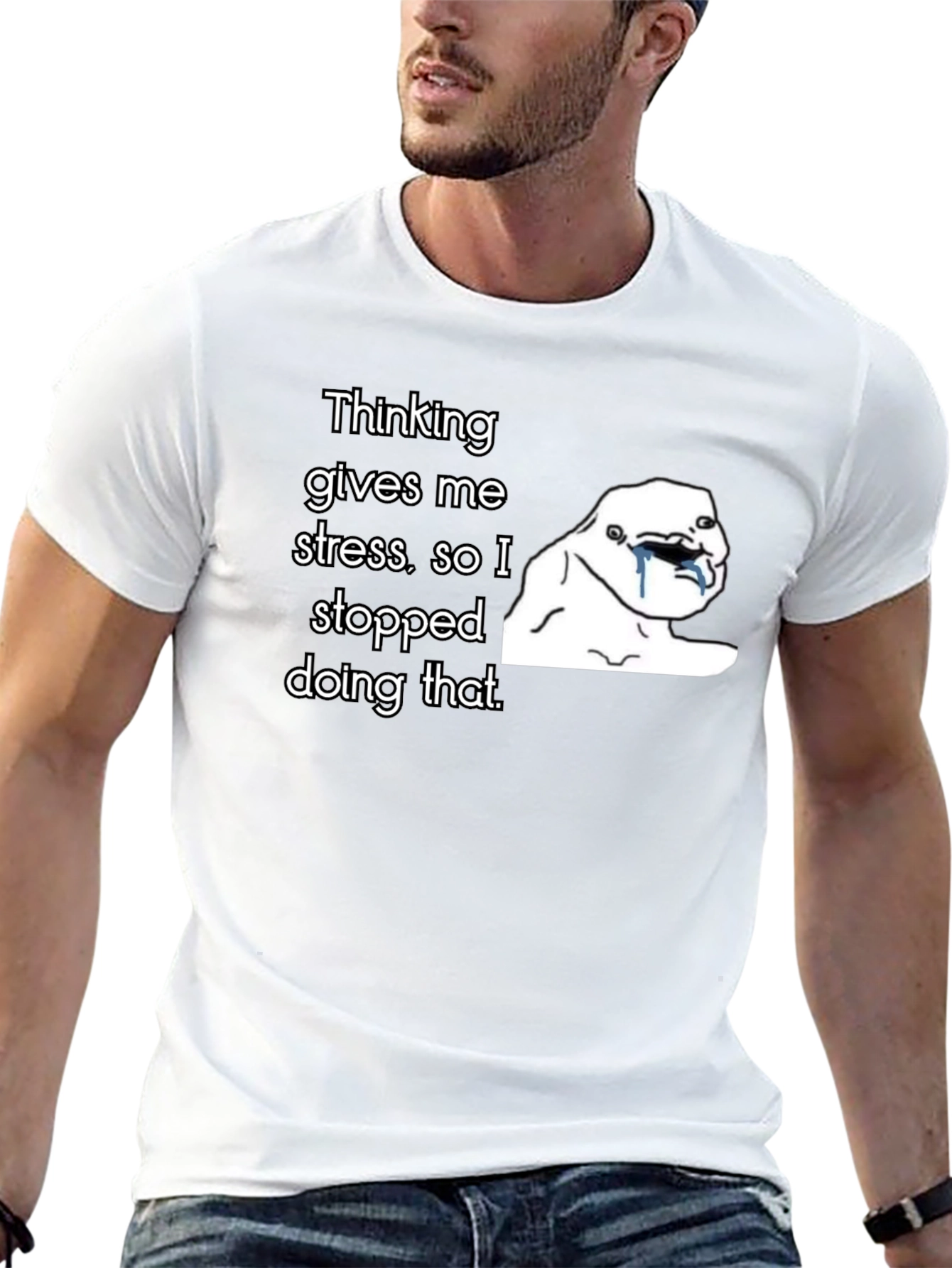Thinking Gives Me Stress T-Shirt
