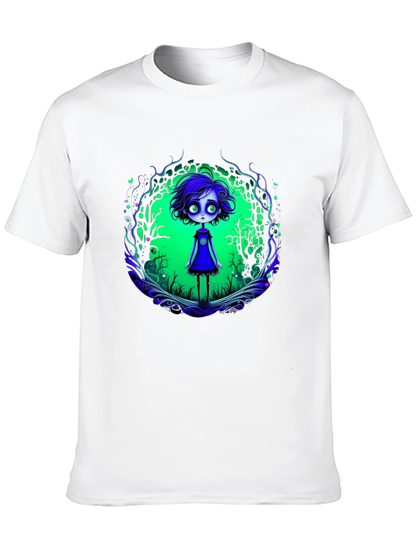 Eerie Forest Girl Graphic Tee