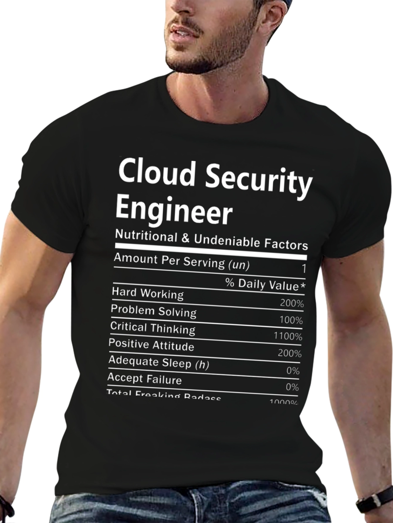 Cloud Security Engineer Nutrition Facts T-Shirt