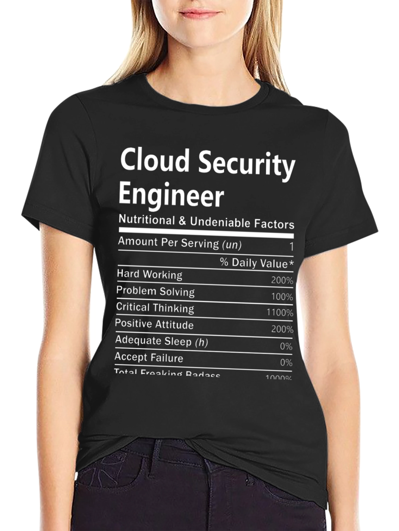 Cloud Security Engineer Nutrition Facts T-Shirt