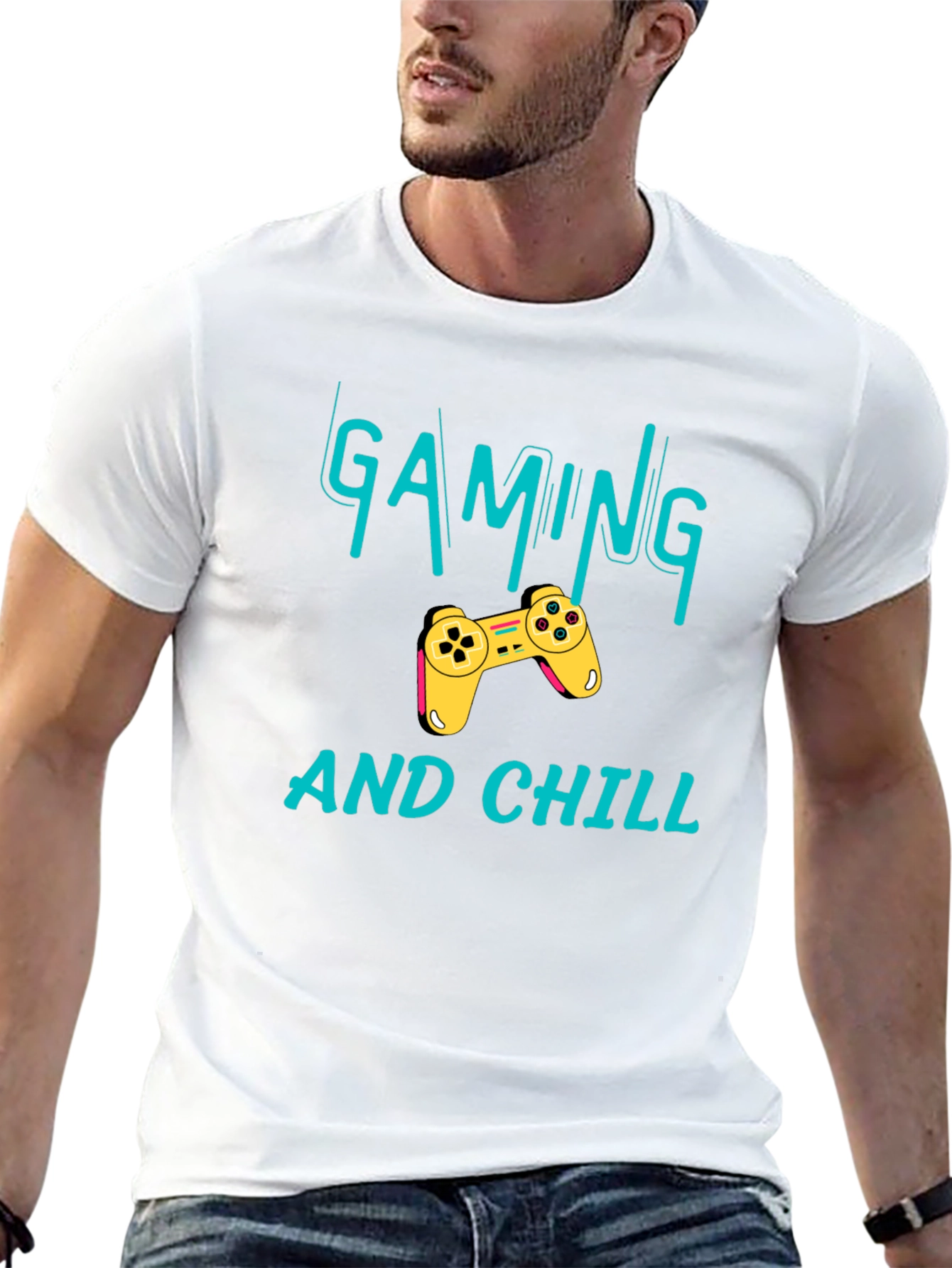 Gaming and Chill Black T-Shirt - Gamer Apparel