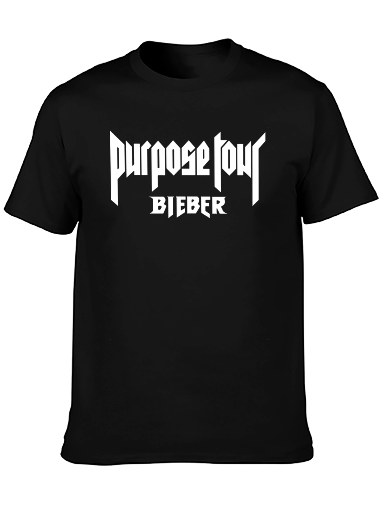 Purpose Tour Bieber Black T-Shirt