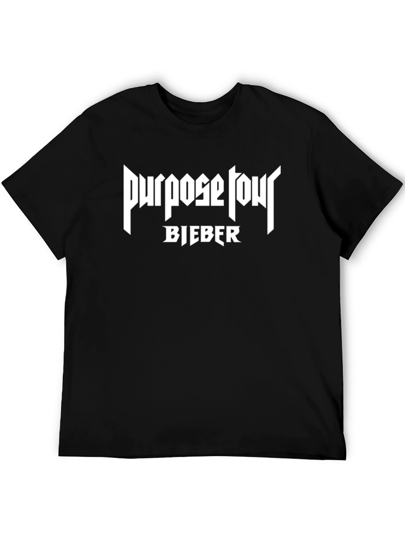 Purpose Tour Bieber Black T-Shirt