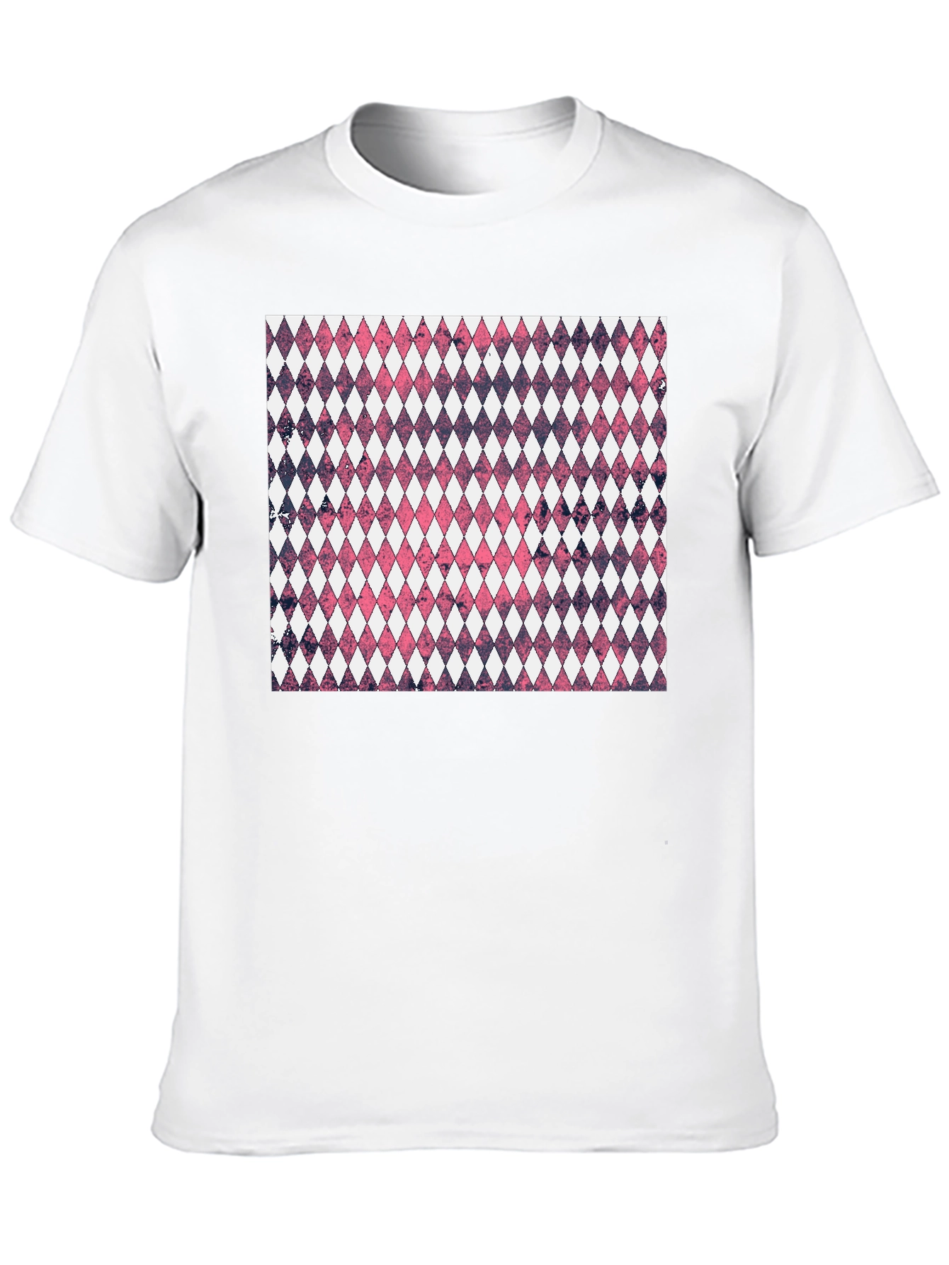 Diamond Pattern Graphic Tee