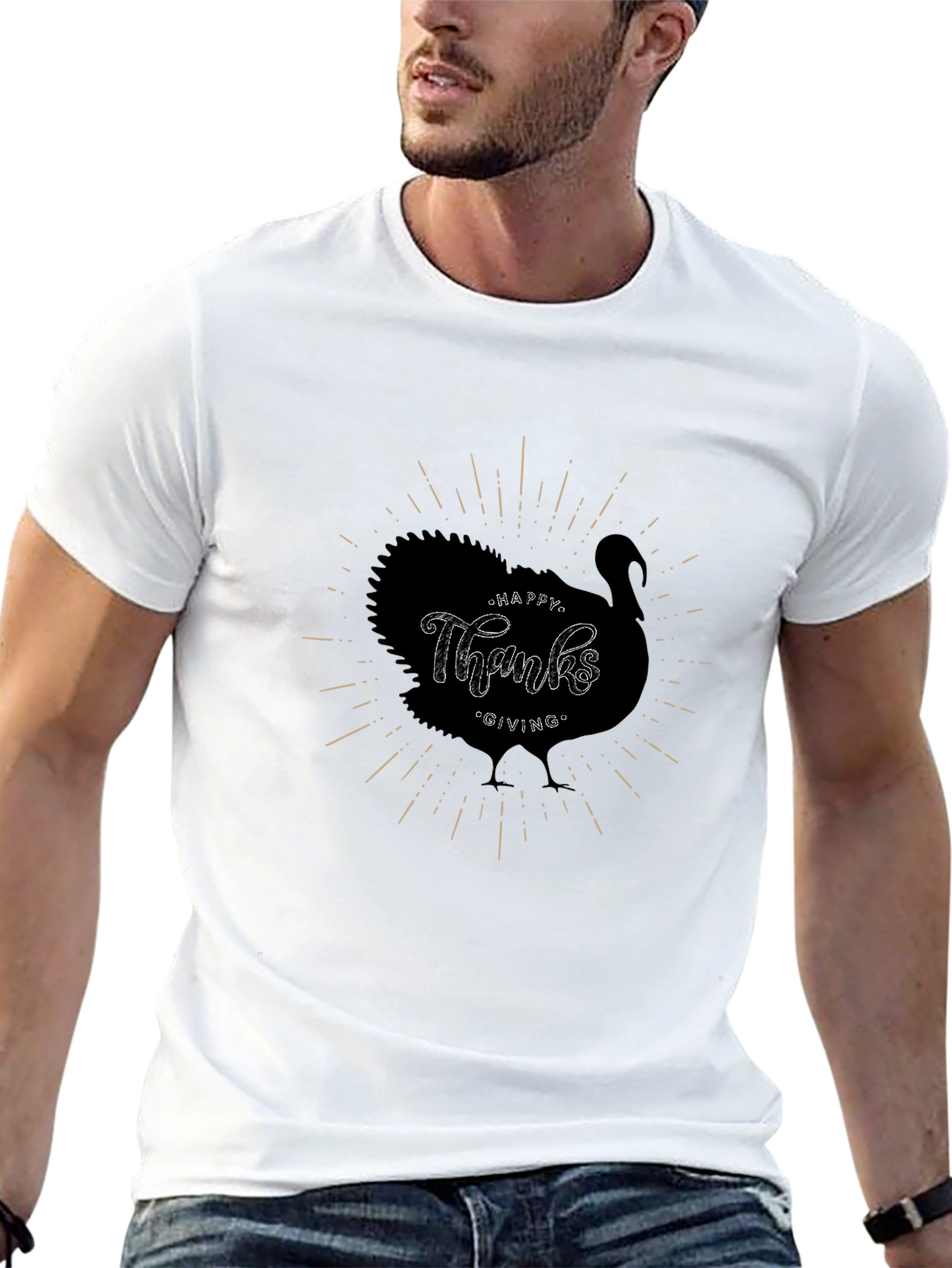 Thanksgiving Turkey Graphic T-Shirt