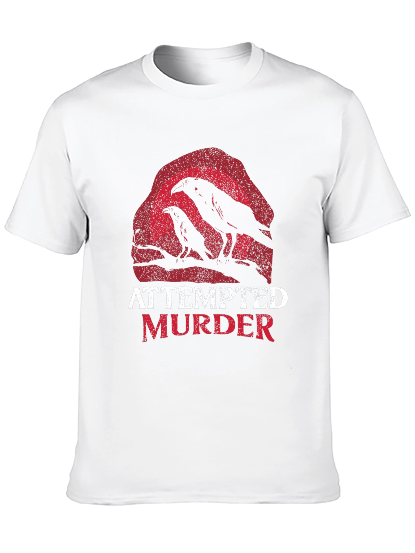 Attempted Murder Raven Graphic Tee - Black