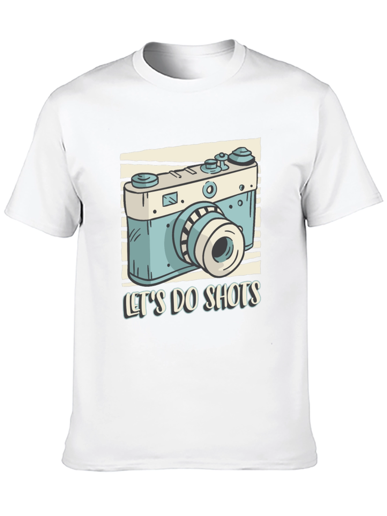 Lets Do Shots Camera Graphic T-Shirt