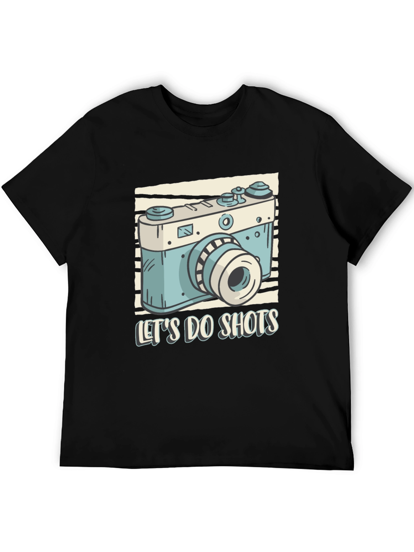 Lets Do Shots Camera Graphic T-Shirt