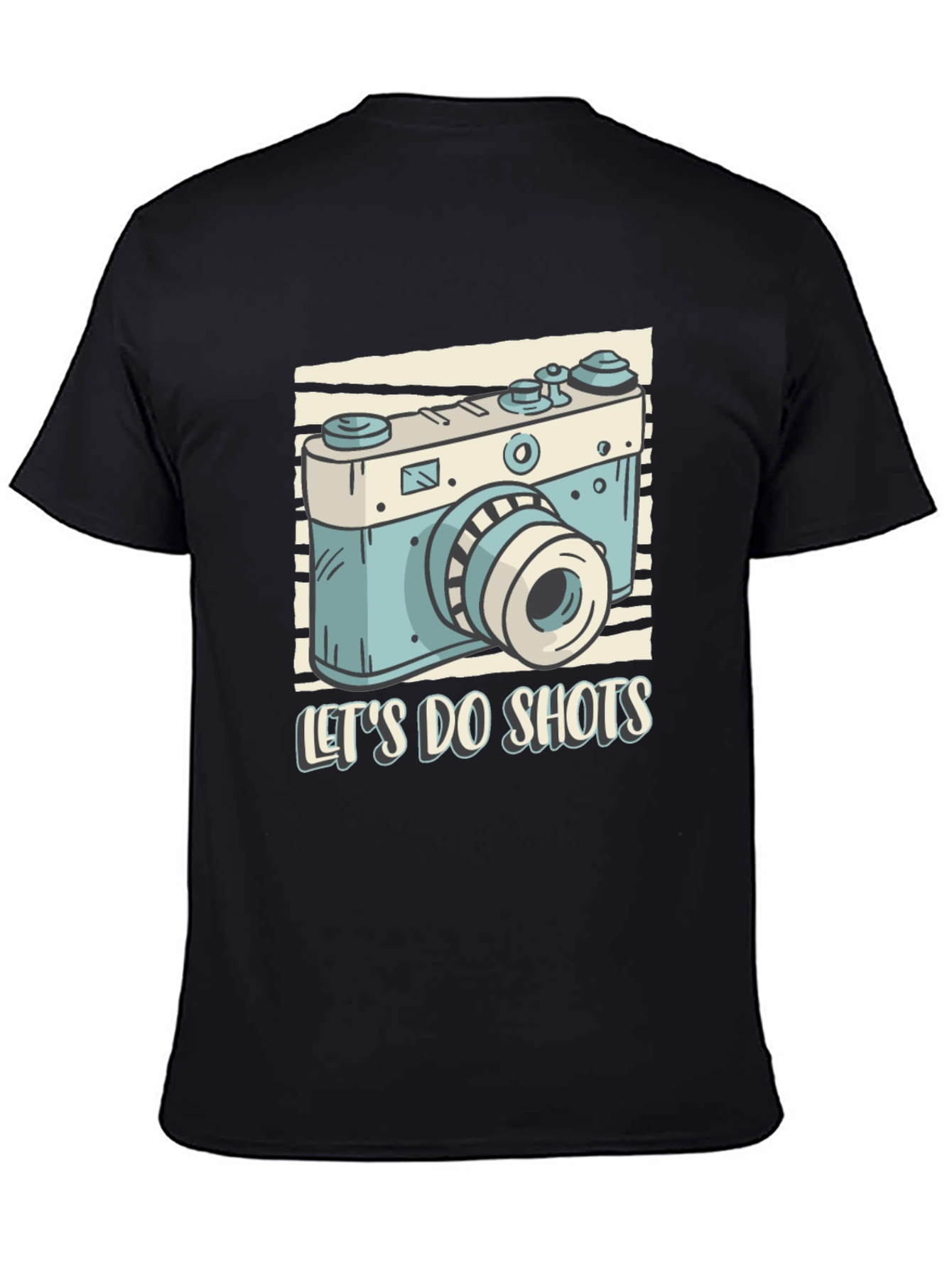 Lets Do Shots Camera Graphic T-Shirt
