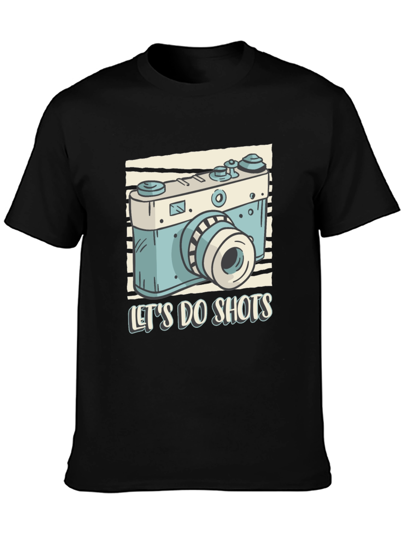 Lets Do Shots Camera Graphic T-Shirt